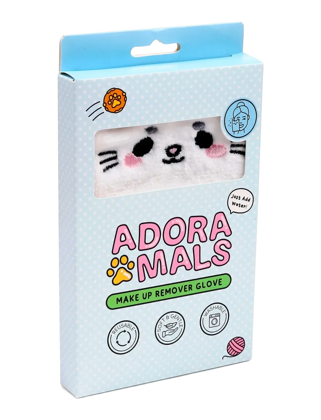 Puckator - Lola the Cat Adoramals Makeup Remover Glove - klude - white - 2