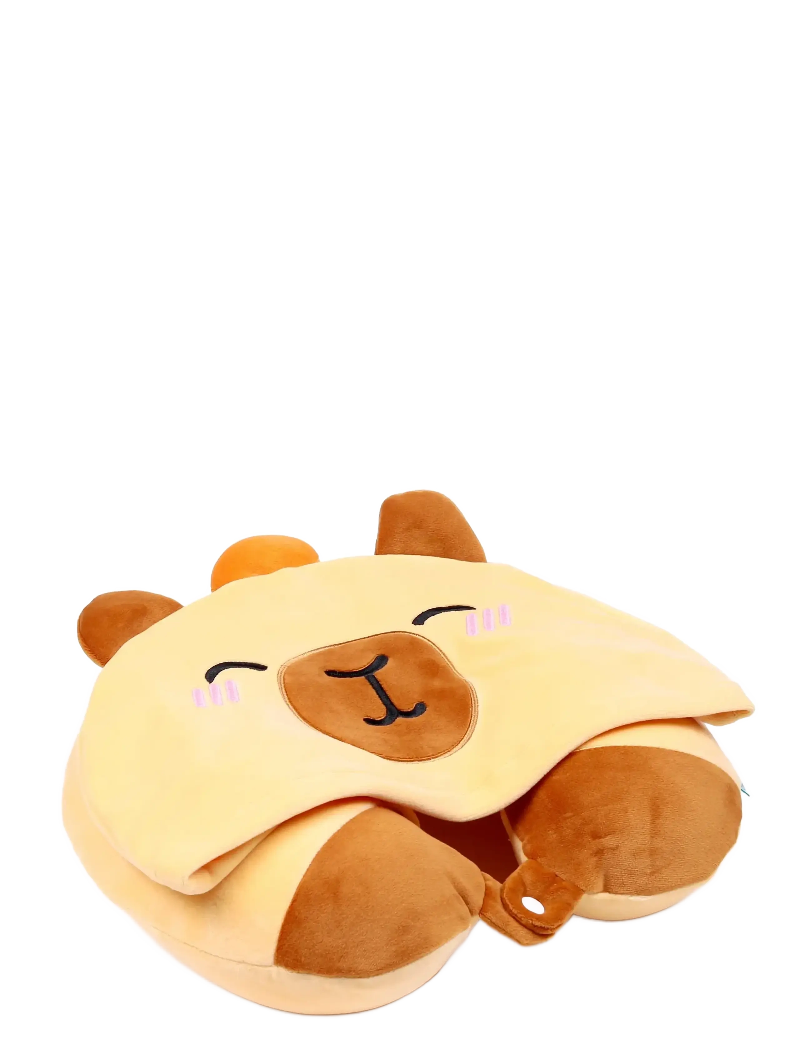 Puckator Hoodeazzz Beans & Co Pepper the Cat Plush Memory Foam Travel Pillow & Hood - Nyheter - BROWN / brown