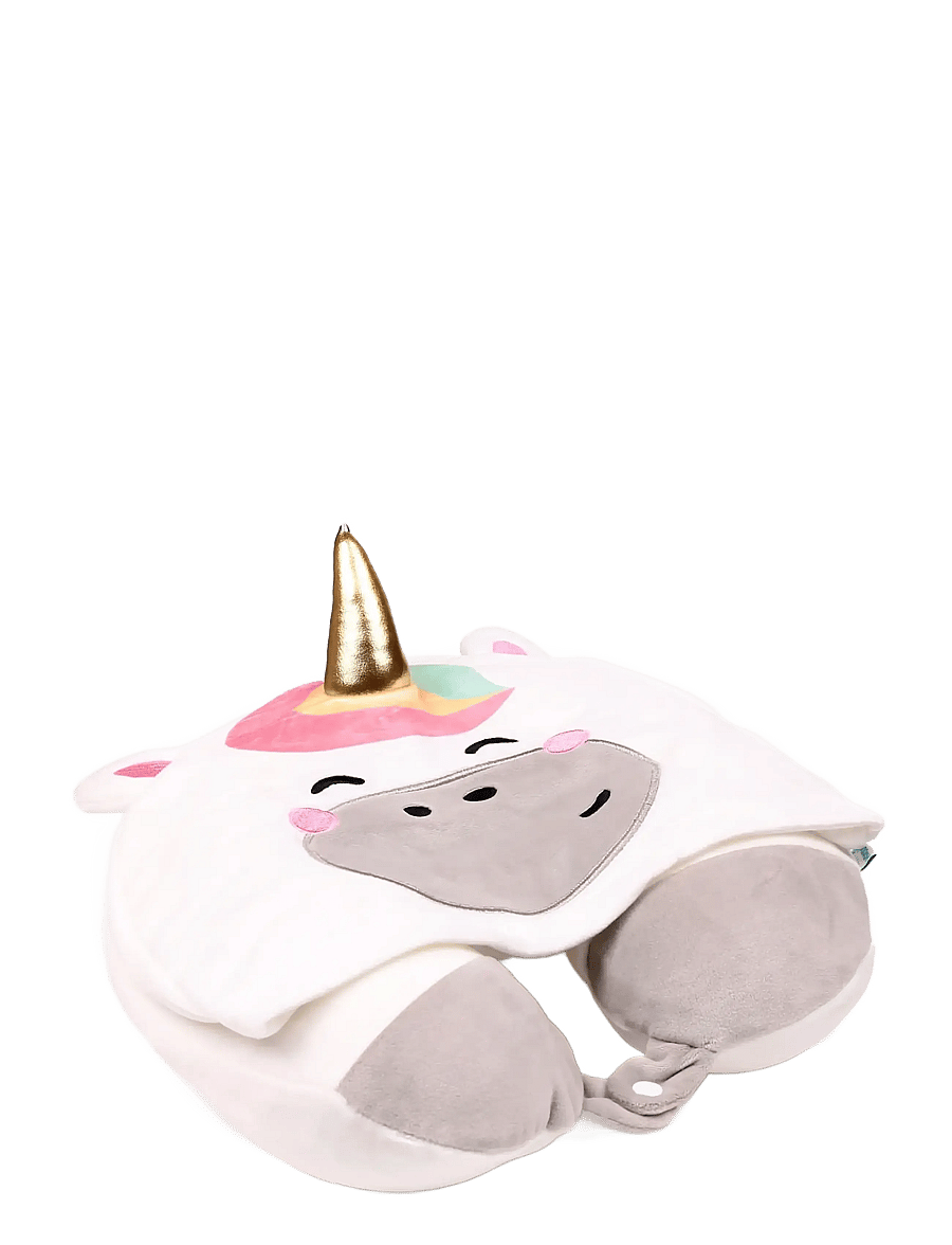 Puckator - Hoodeazzz Duke the Capybara Plush Memory Foam Travel Pillow & Hood - täcken och kuddar - white - 0
