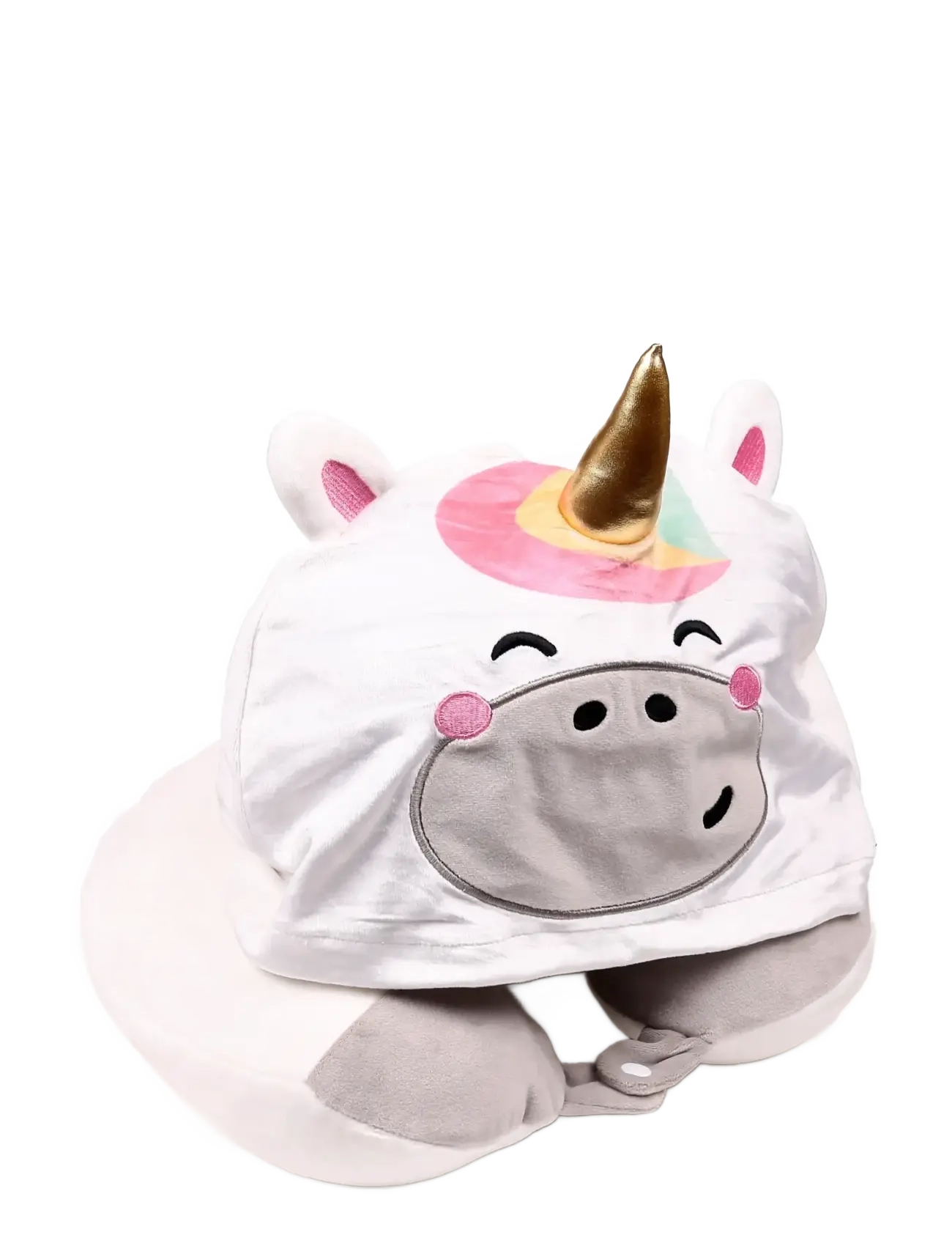 Puckator - Hoodeazzz Beans & Co Pepper the Cat Plush Memory Foam Travel Pillow & Hood - täcken och kuddar - white - 1