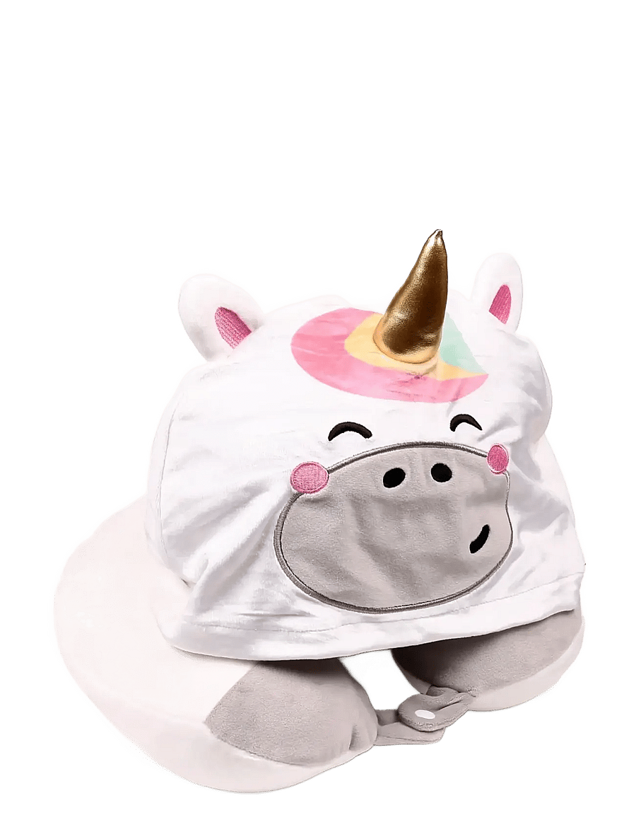 Puckator - Hoodeazzz Duke the Capybara Plush Memory Foam Travel Pillow & Hood - täcken och kuddar - white - 1