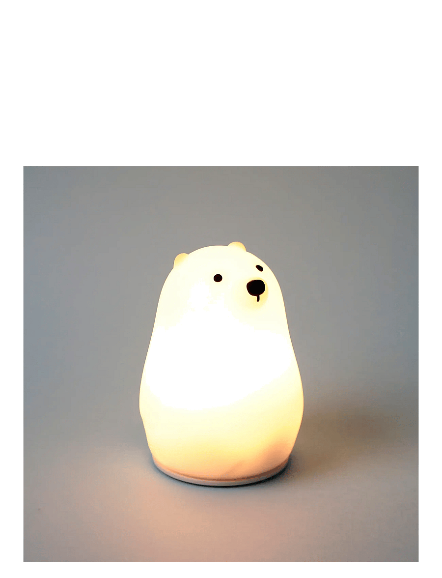 Puckator - Foodiemals Peach LED Night Light Sleep Lamp & Phone Stand - nattlampor - white - 0