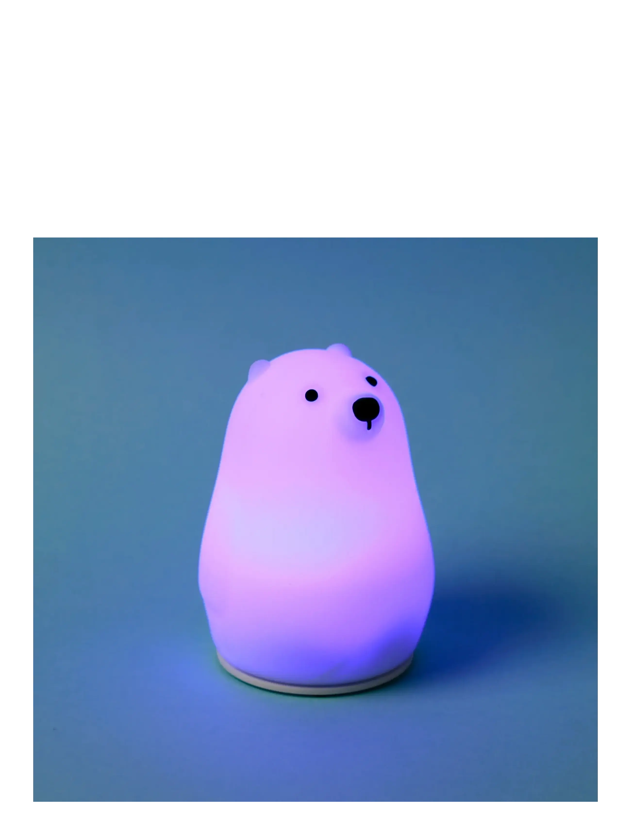 Puckator - Adoramals Polar Bear Colour Change LED Night Light Sleep Lamp - nachtlampen - white - 2