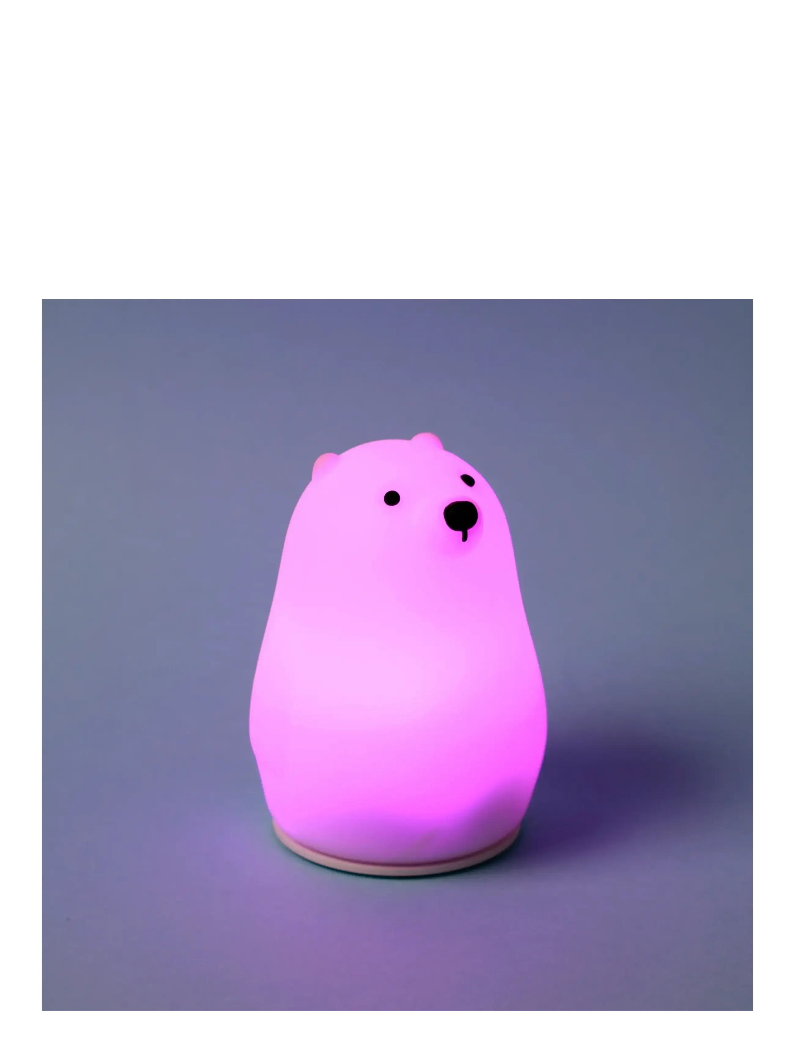 Puckator - Adoramals Polar Bear Colour Change LED Night Light Sleep Lamp - nachtlampen - white - 4