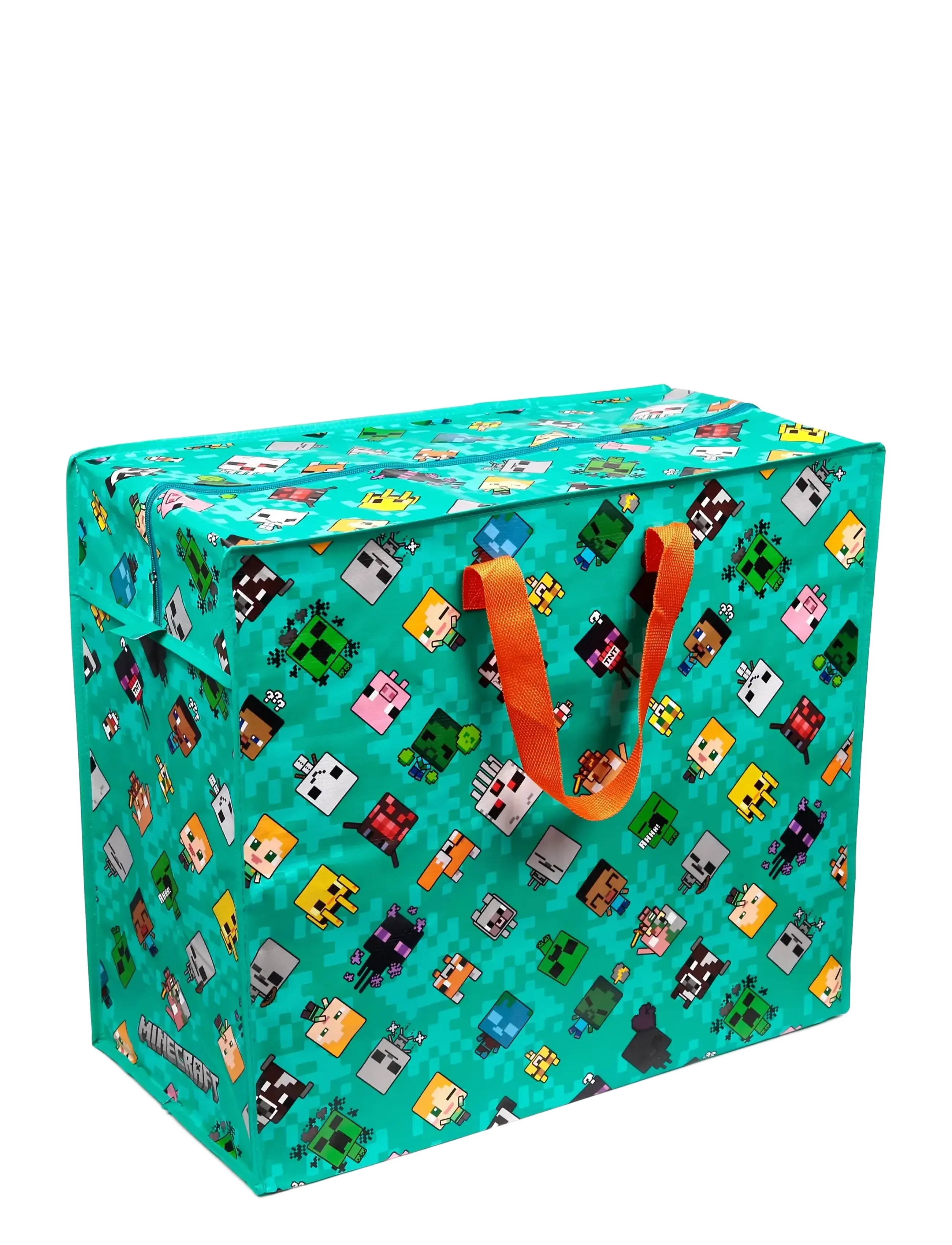 Puckator - Minecraft Chibi Zip Up Laundry Storage Bag - geymslukörfur - green - 1