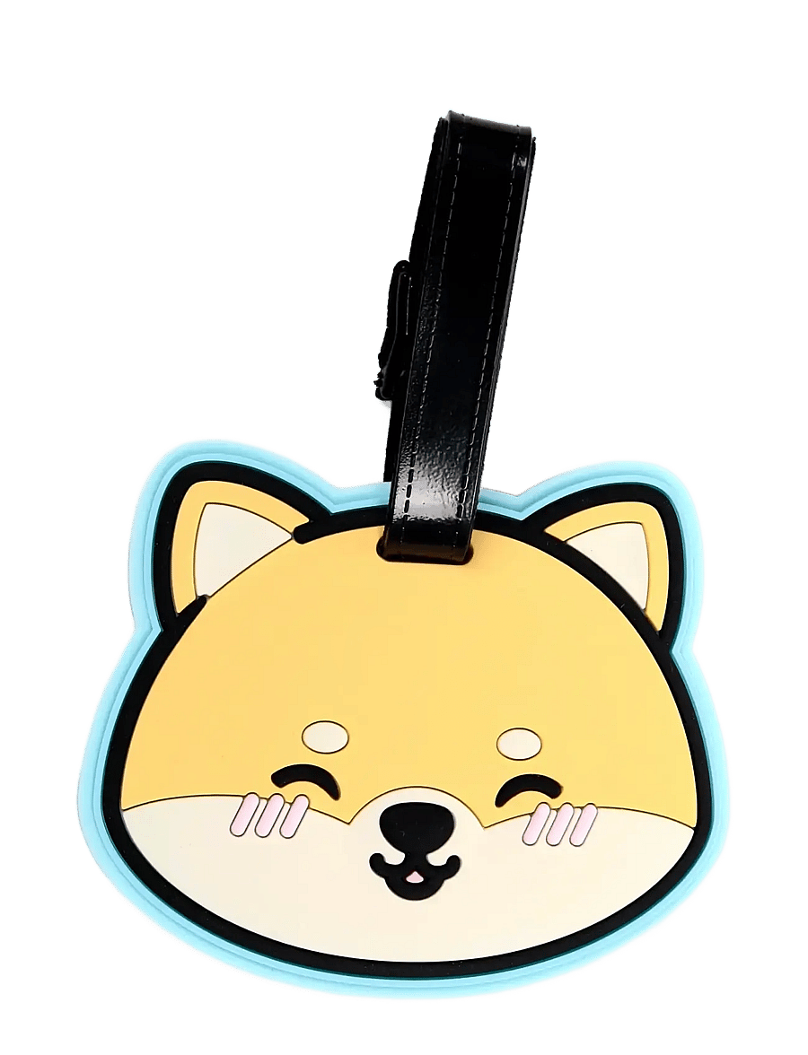 Puckator - Adoramals Shuggs the Shiba Inu PVC Luggage Tag - väskaccessoarer - cream - 3