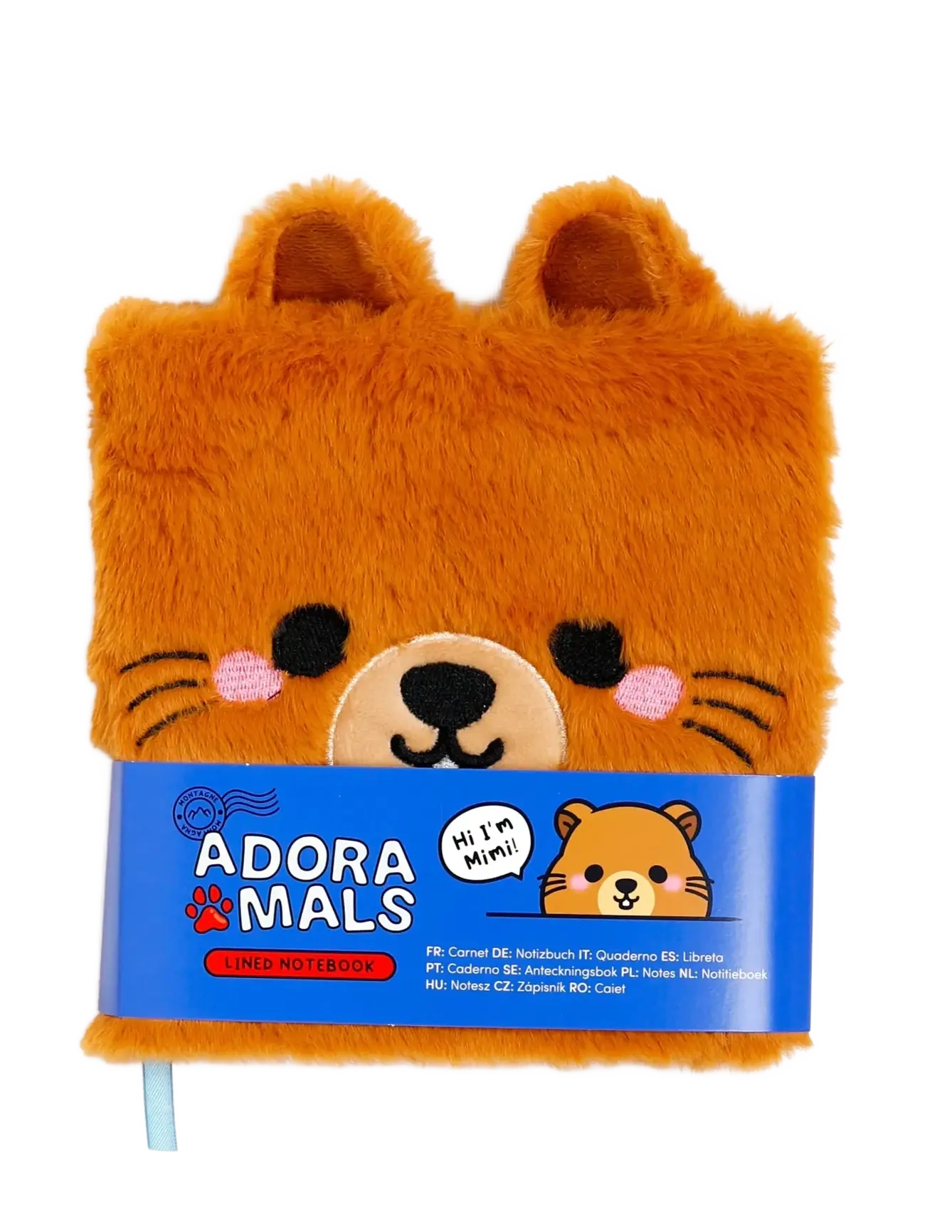 Puckator Capybara Plush Notebook With Pouch & Mini Notebook, One Size, Drawing, Braun - Calendars Notebooks, Kinder