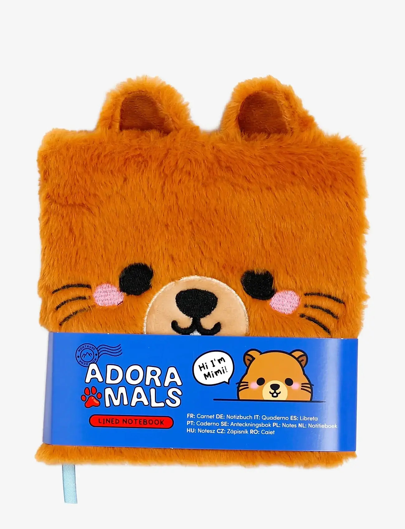 Puckator - Capybara Plush Notebook with Pouch & Mini Notebook - kalendere & notesbøger - brown - 0