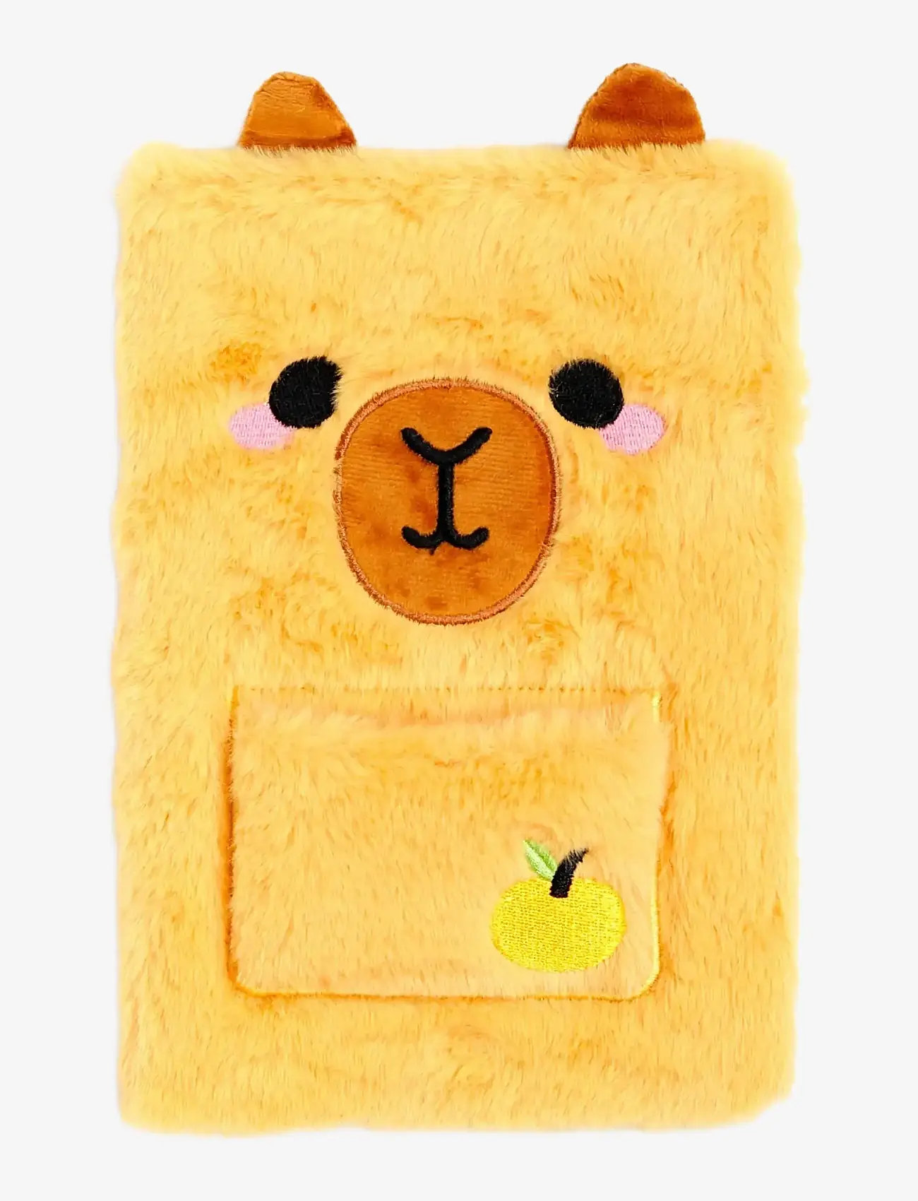 Puckator - Capybara Plush Notebook with Pouch & Mini Notebook - kalendere & notesbøger - yellow - 3