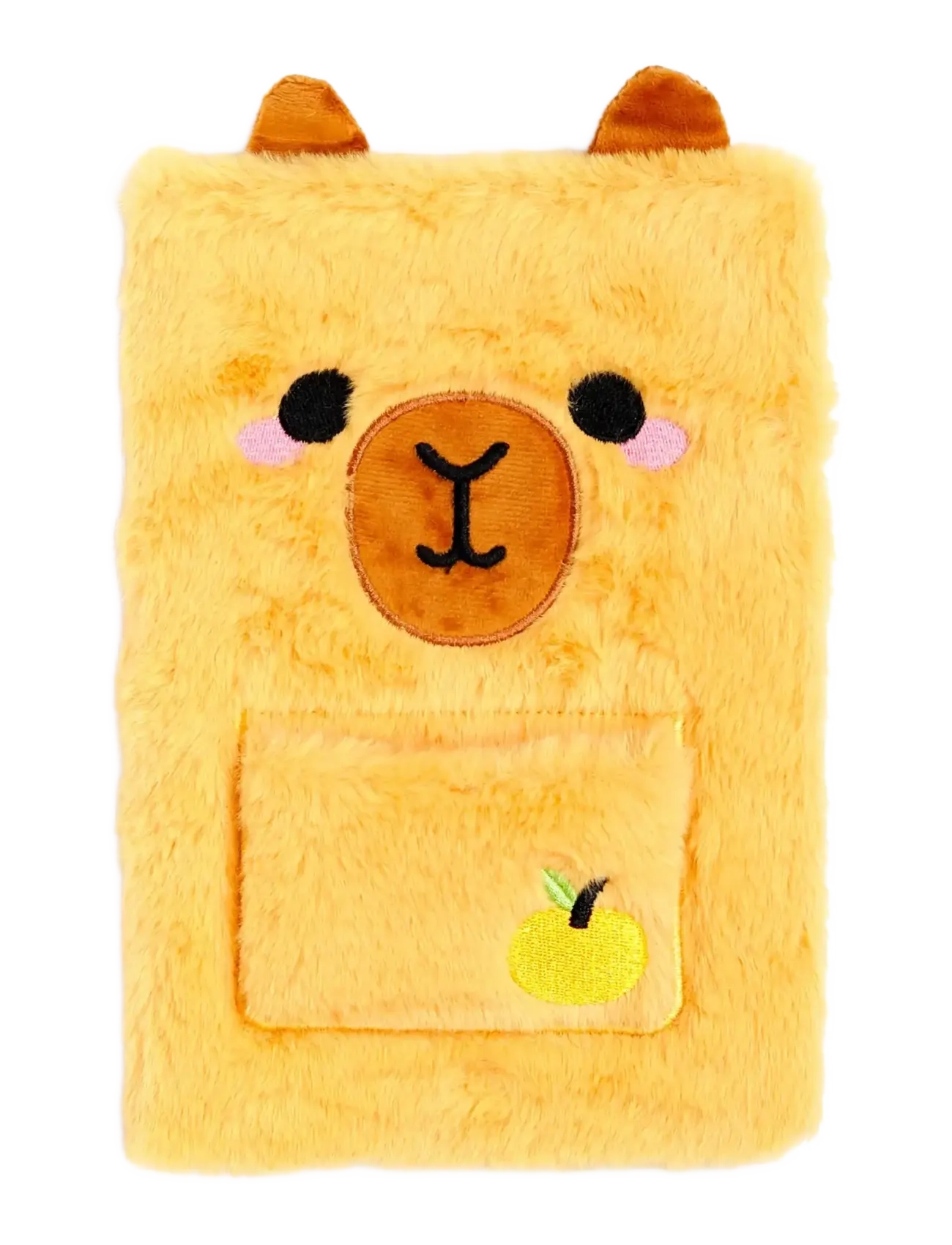 Puckator - Capybara Plush Notebook with Pouch & Mini Notebook - kalender & notizbücher - yellow - 3
