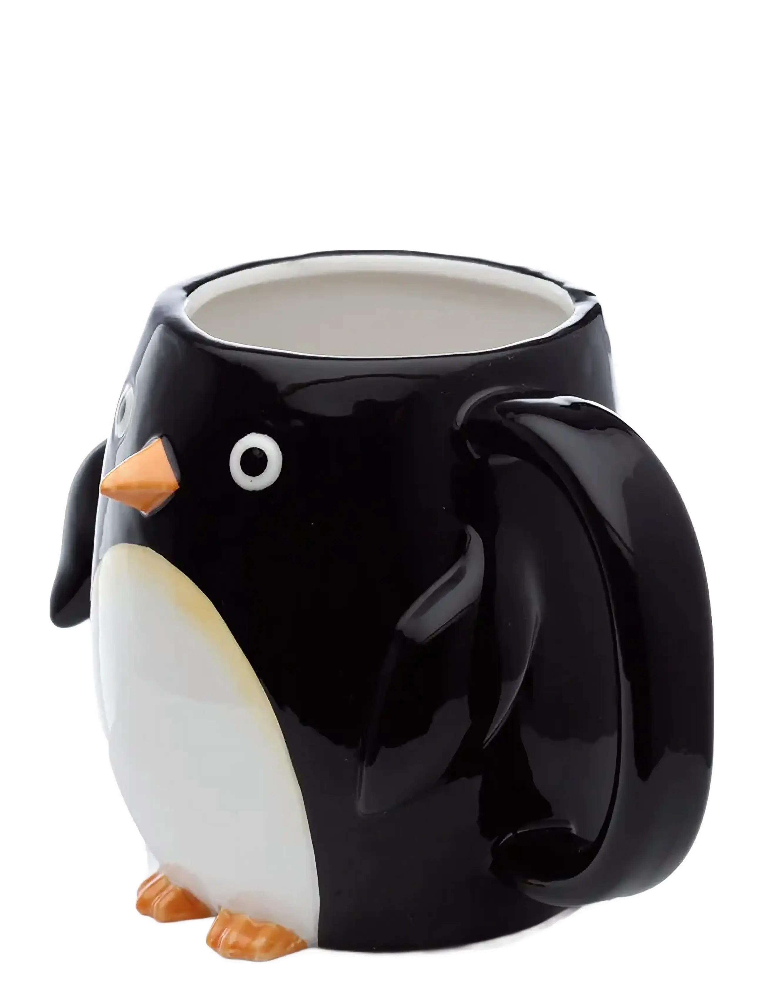 Puckator - Huddle Penguin Ceramic Shaped Handle Mug - krus & kopper - black - 1