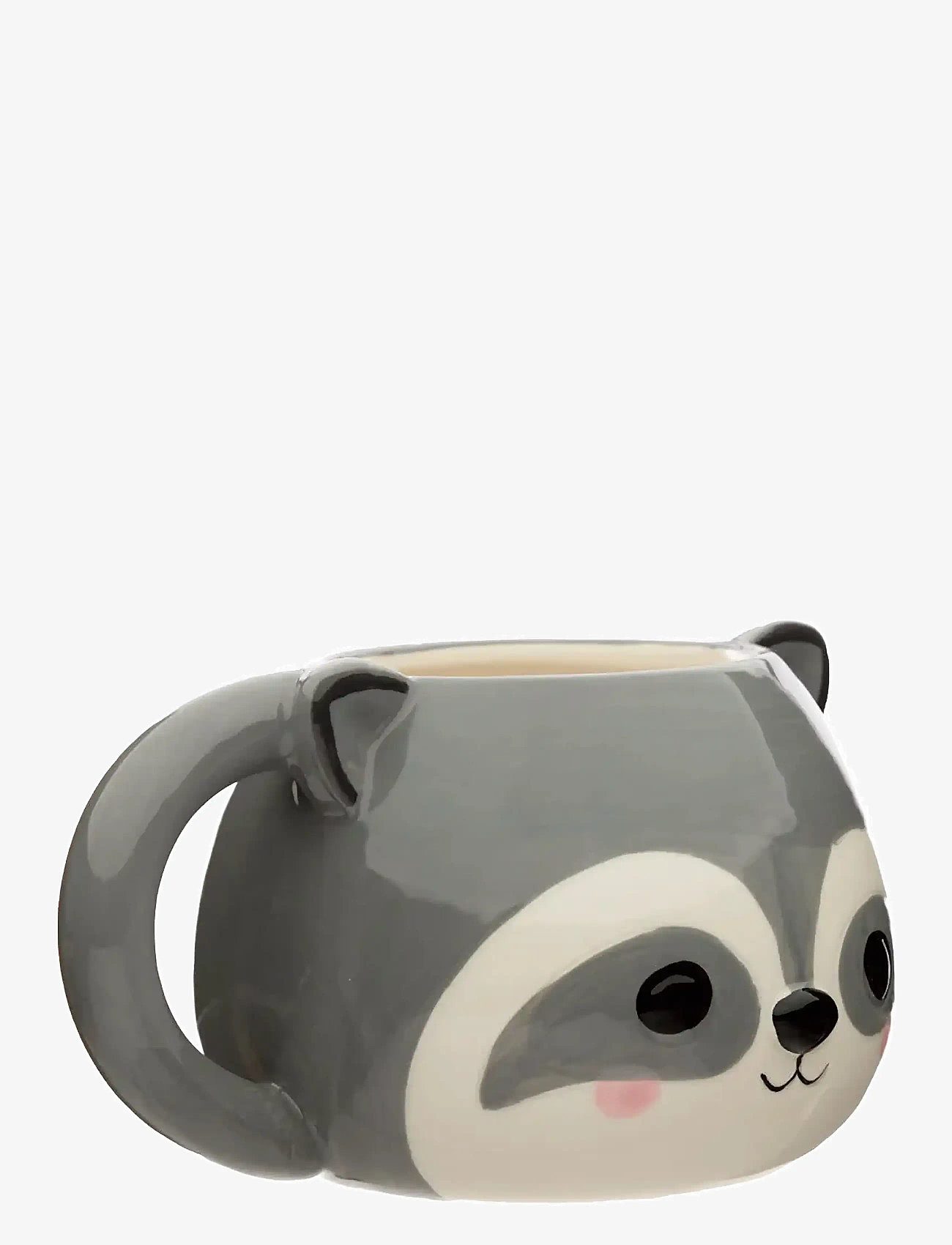 Puckator - Adoramals Raccoon Head Ceramic Shaped Mug - tassen & becher - grey - 3