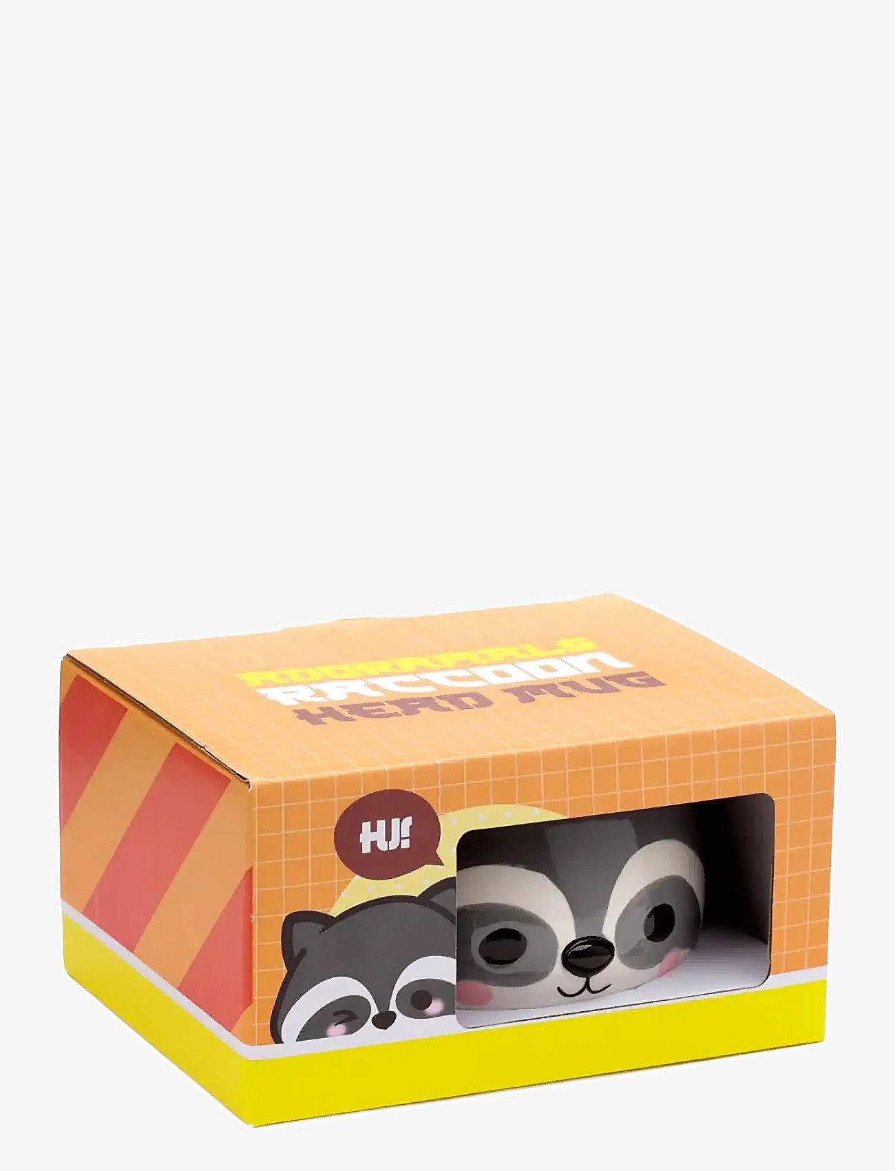 Puckator - Adoramals Raccoon Head Ceramic Shaped Mug - tassen & becher - grey - 4