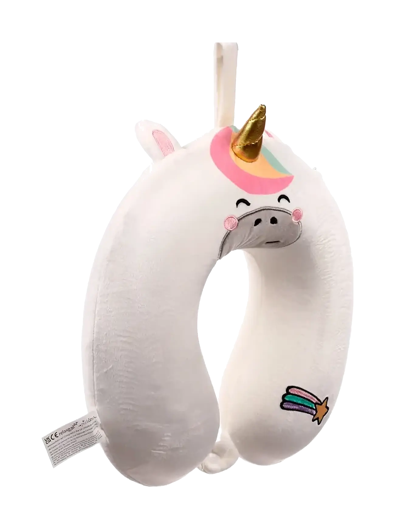 Puckator - Relaxeazzz Astra the Unicorn Adoracorns Plush Memory Foam Travel Pillow - sovetilbehør - white - 1