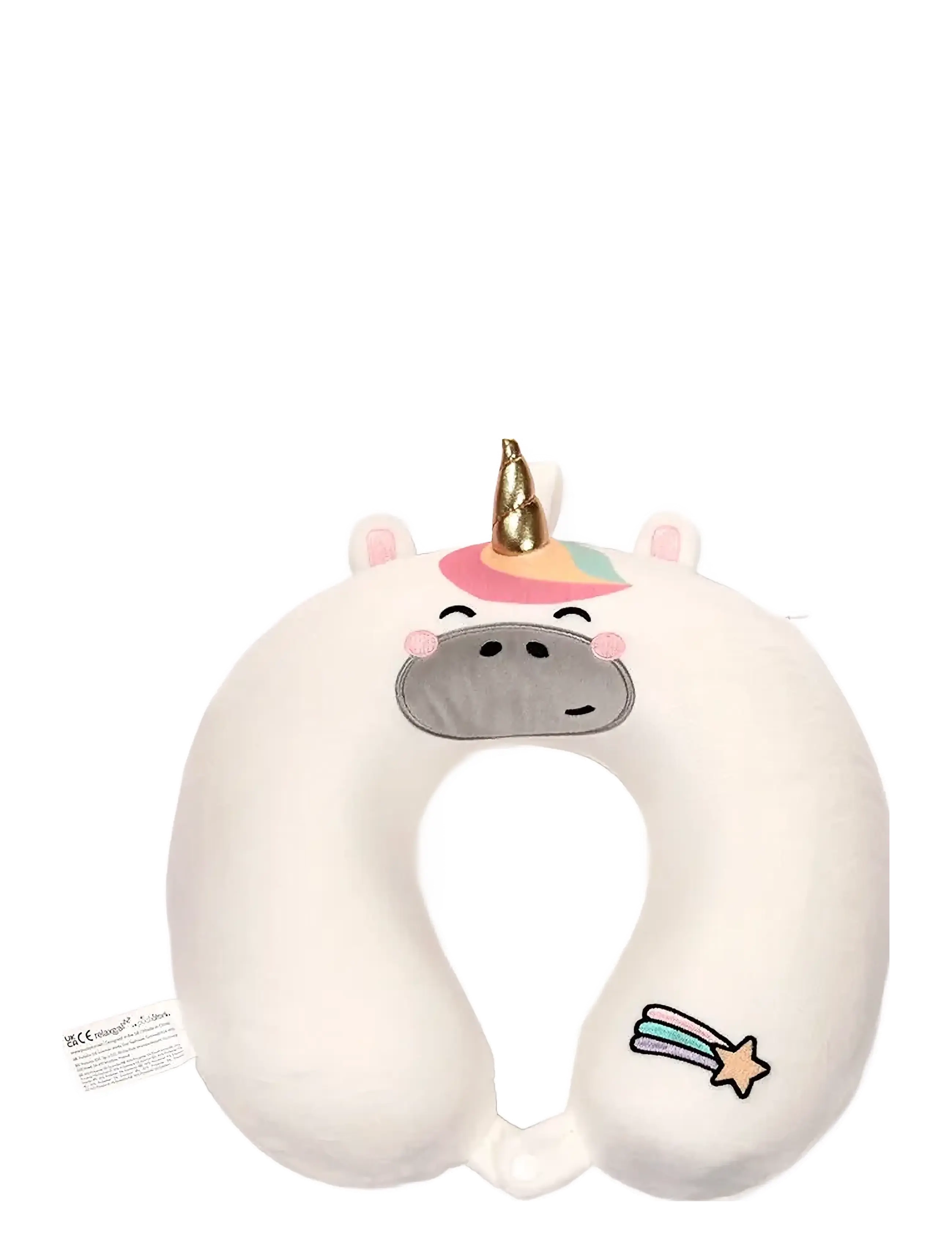 Puckator - Relaxeazzz Astra the Unicorn Adoracorns Plush Memory Foam Travel Pillow - sovetilbehør - white - 3