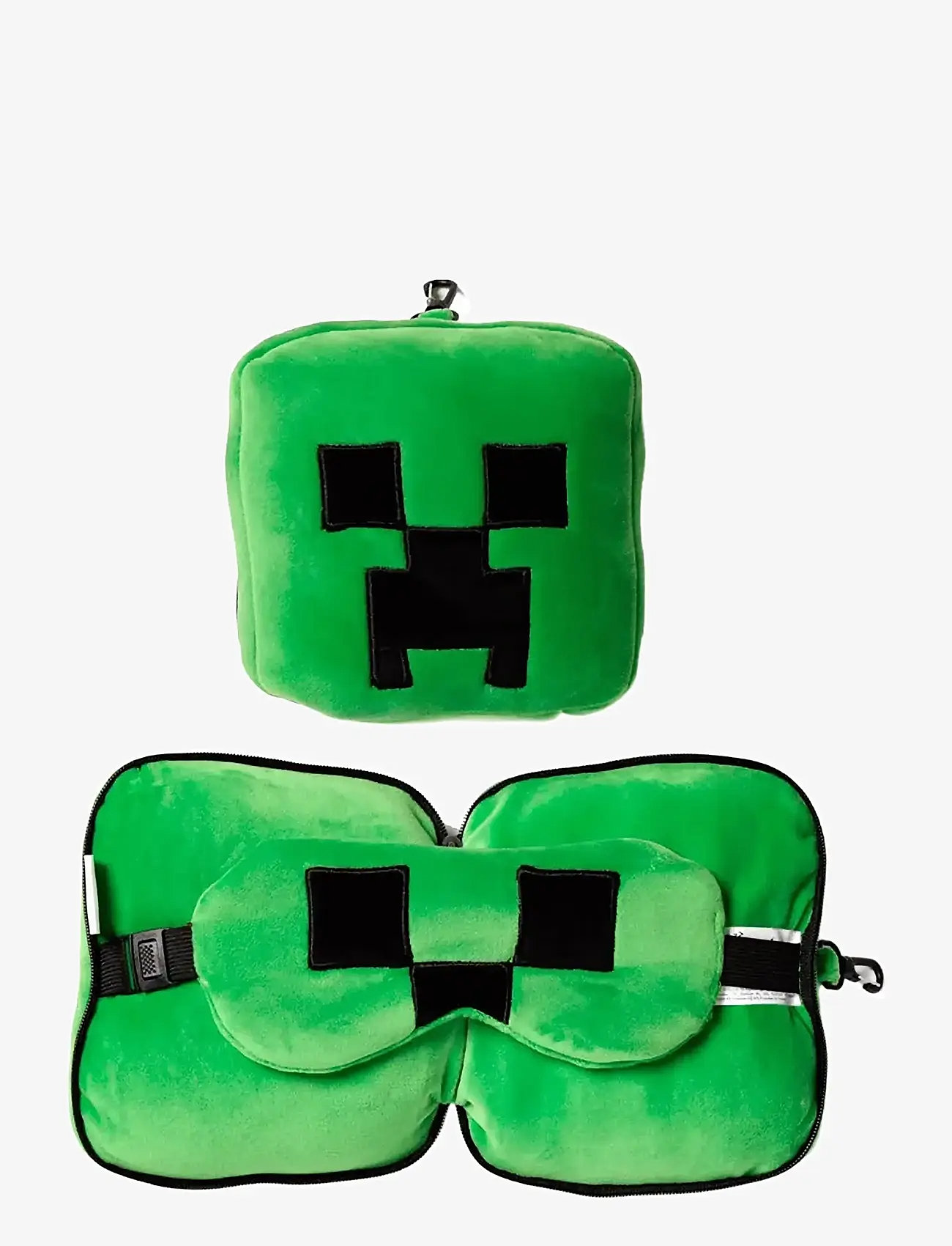 Puckator - Relaxeazzz Game Over Shaped Plush Travel Pillow & Eye Mask - sleeping accessories - green - 0