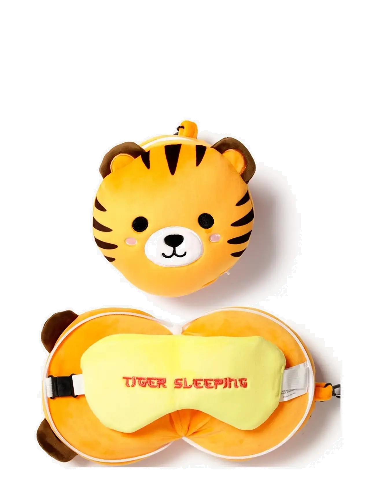 Relaxeazzz Adoramals Tiger travel pillow eye mask