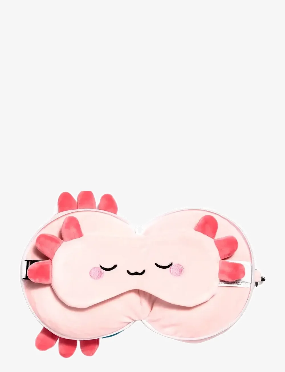 Puckator - Relaxeazzz Minecraft Creeper Shaped Plush Travel Pillow & Eye Mask - magamistarvikud - pink - 4