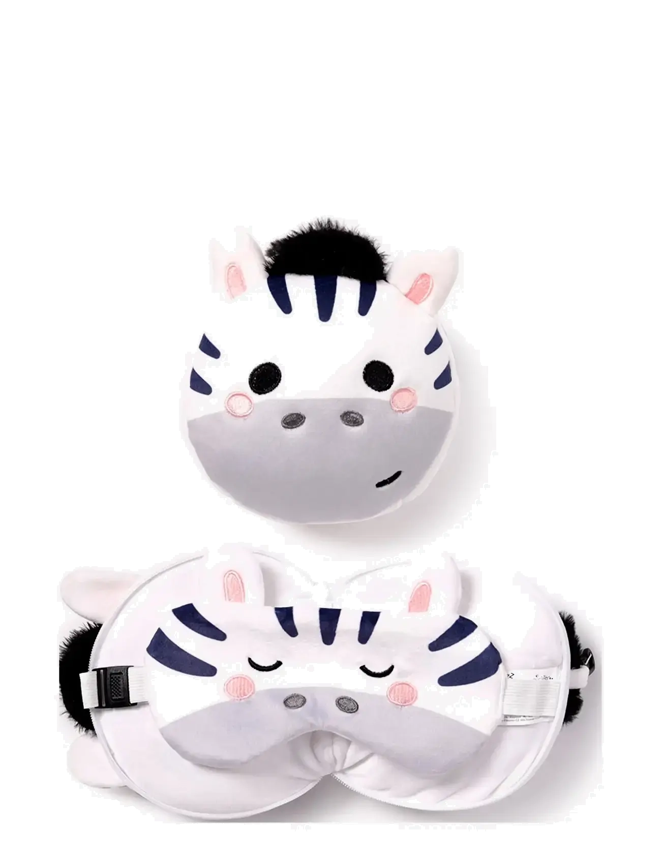 Relaxeazzz Adoramals Bali Zebra travel pillow eye mask