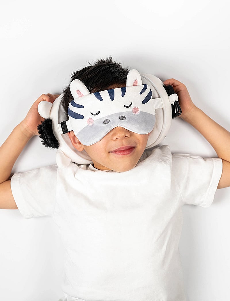 Puckator - Relaxeazzz Game Over Shaped Plush Travel Pillow & Eye Mask - schlaf-accessoires - white - 0