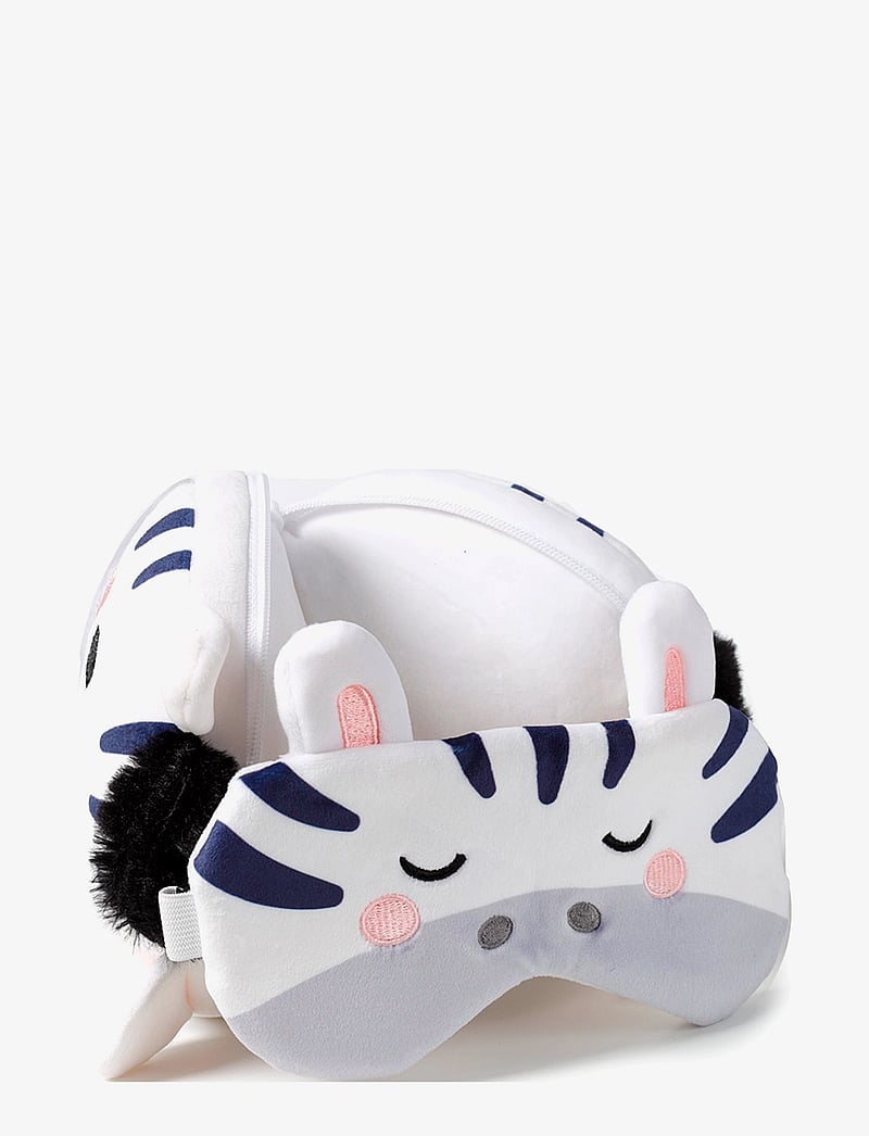 Puckator - Relaxeazzz Game Over Shaped Plush Travel Pillow & Eye Mask - schlaf-accessoires - white - 2