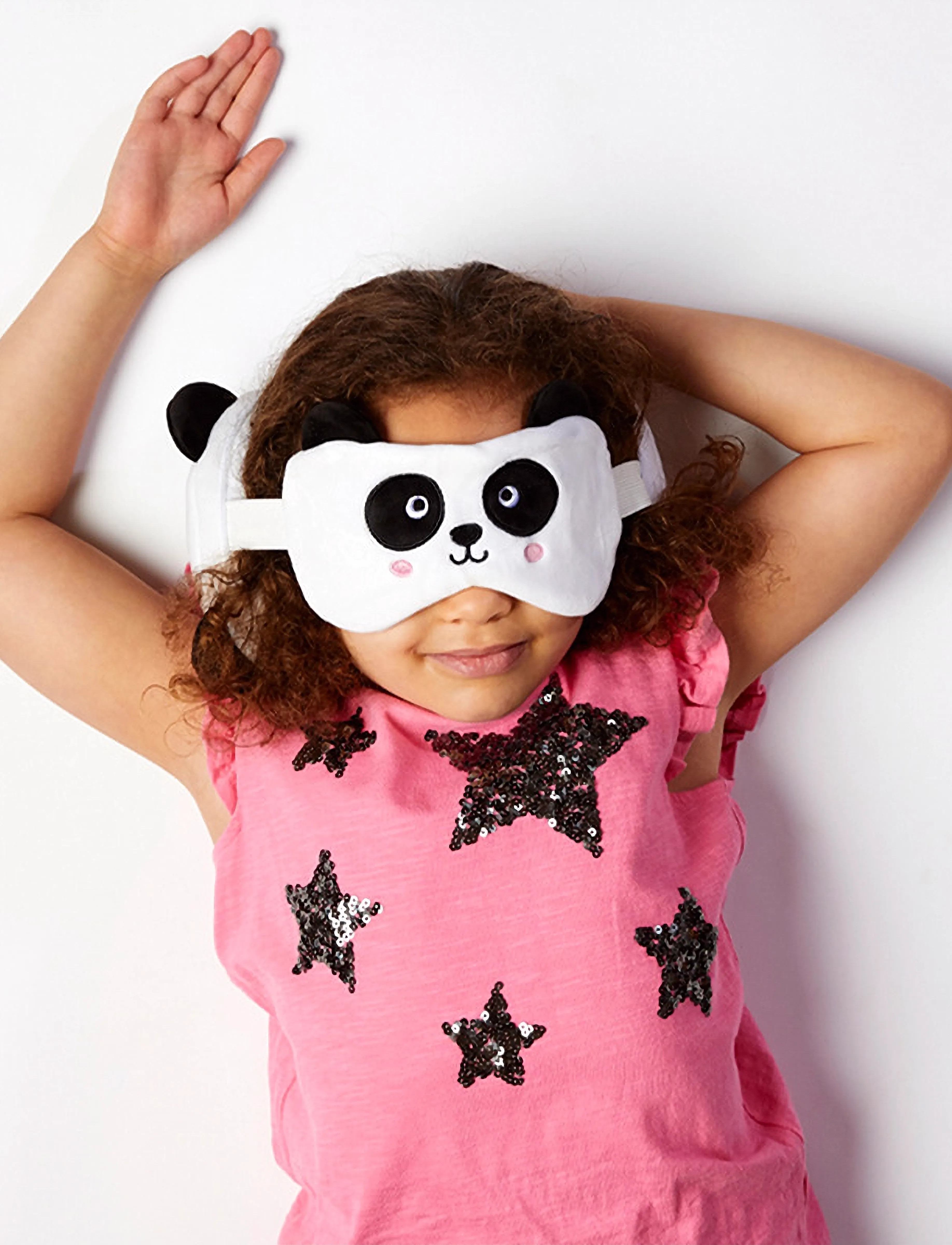 Puckator Relaxeazzz Travel Pillow & Eye Mask Kuromi Hello Kitty Rabbit, One Size, Accessories, Weiß - Kinder
