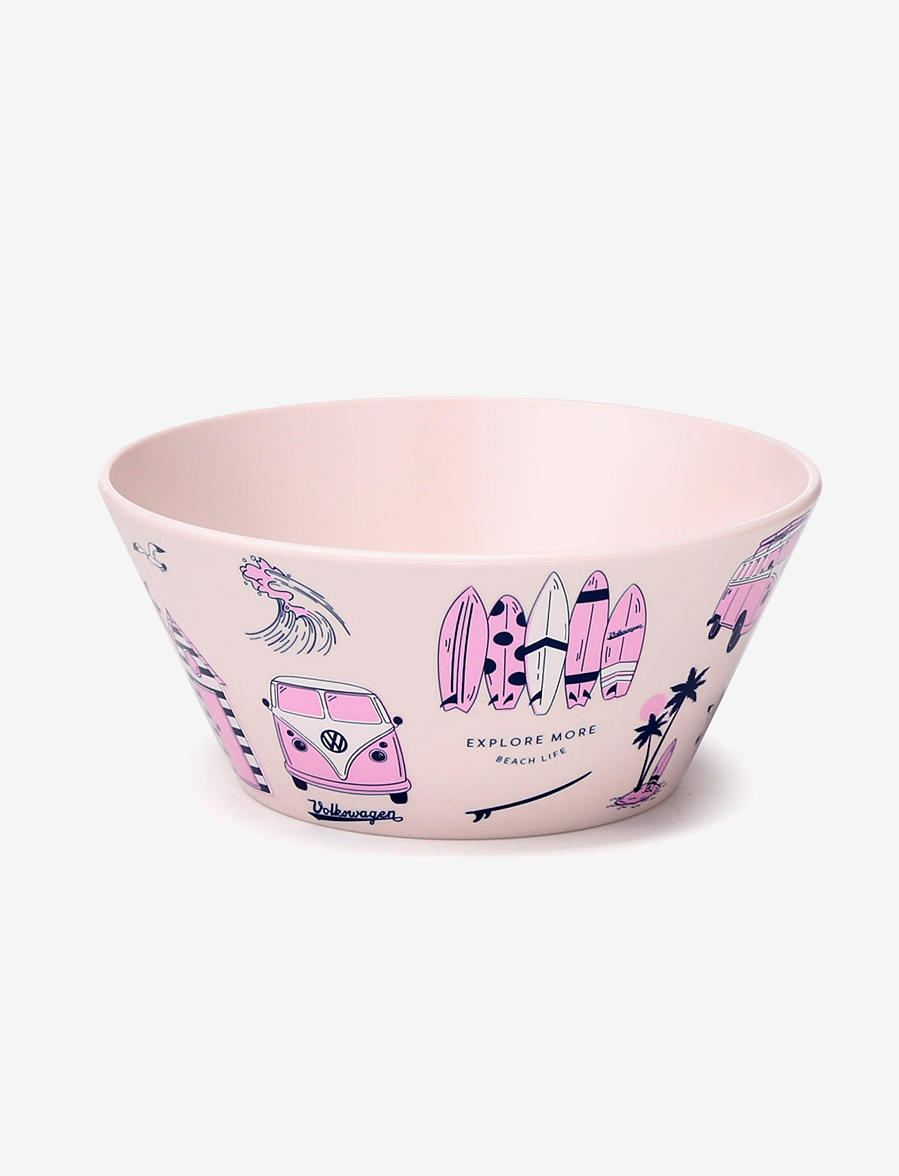 Puckator - Volkswagen VW T1 Camper Bus Explore More Set of 4 RPET Picnic Bowls - skåle - white - 5