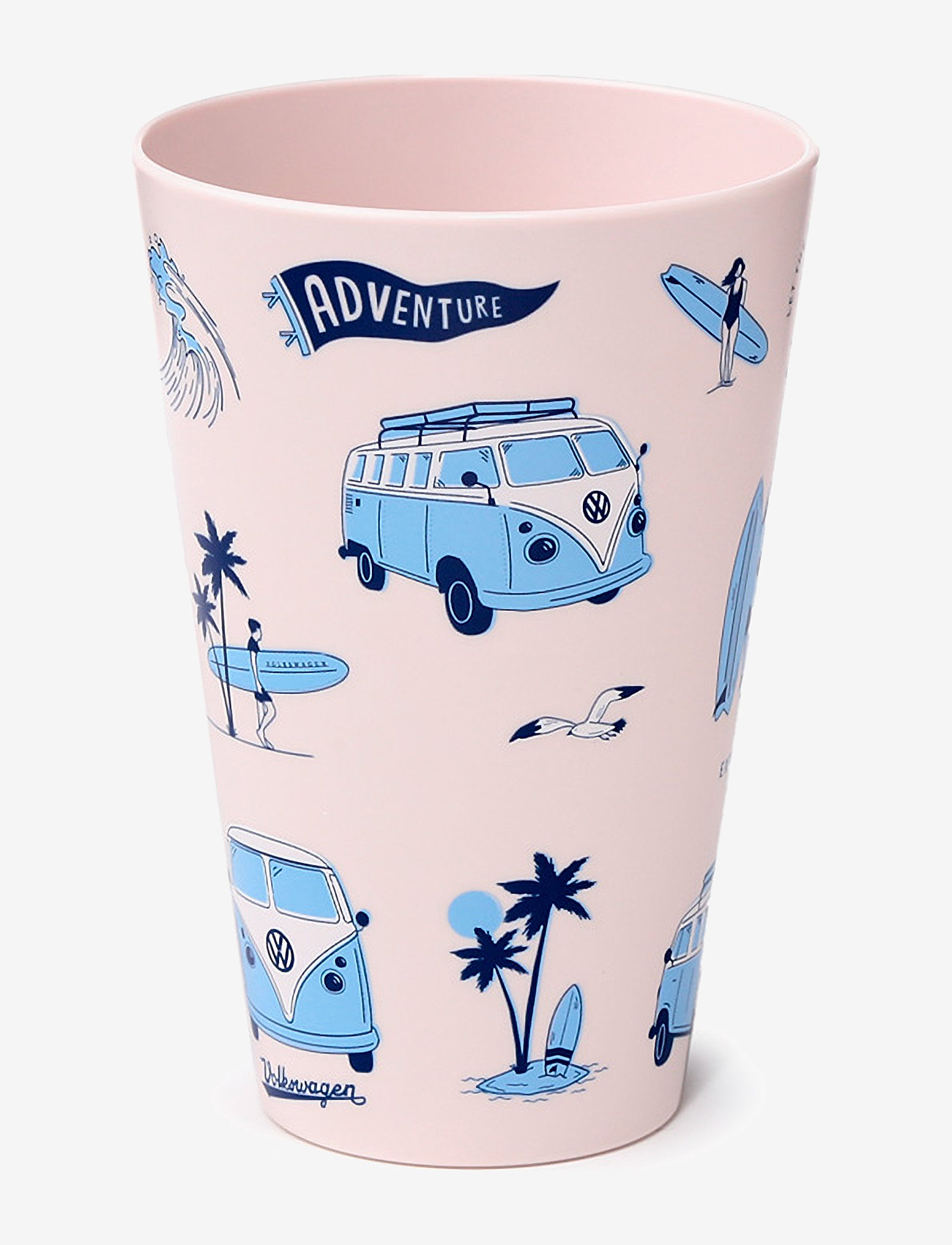 Puckator - Volkswagen VW T1 Camper Bus Explore More Set of 4 RPET Picnic Cups 450ml - koppen & mokken - white - 1