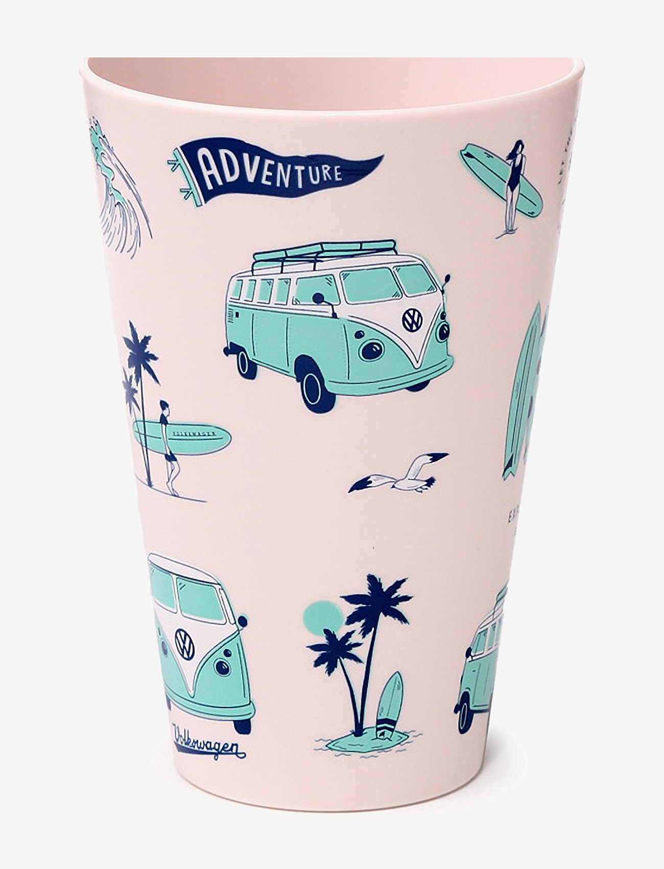 Puckator - Volkswagen VW T1 Camper Bus Explore More Set of 4 RPET Picnic Cups 450ml - koppen & mokken - white - 3