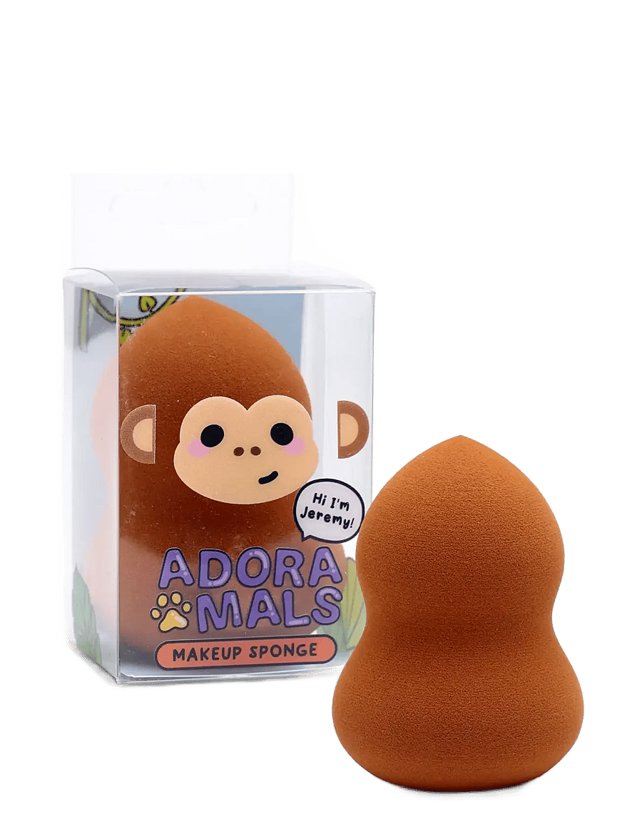 Puckator - Adoramals Jeremy the Monkey Makeup Sponge Beauty Blender - smink - brown - 1