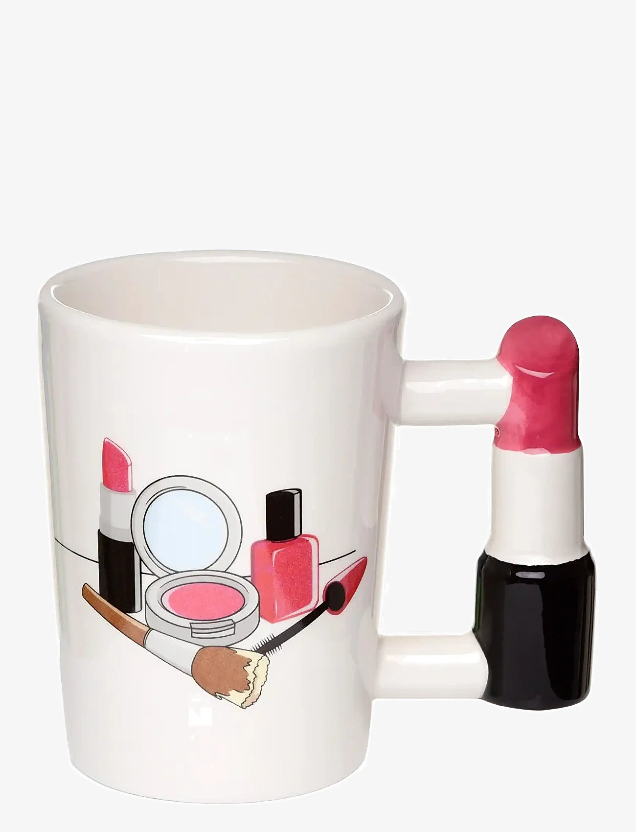 Puckator - Lipstick Ceramic Shaped Handle Mug - tassid ja kruusid - white - 0