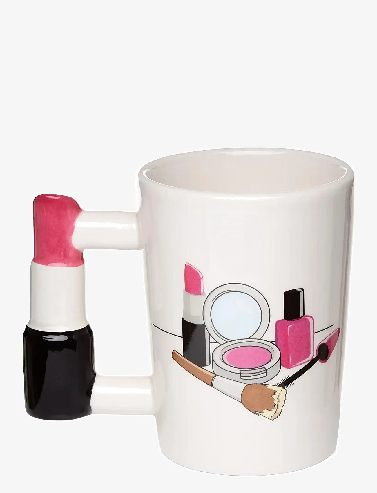 Puckator - Lipstick Ceramic Shaped Handle Mug - tassid ja kruusid - white - 2