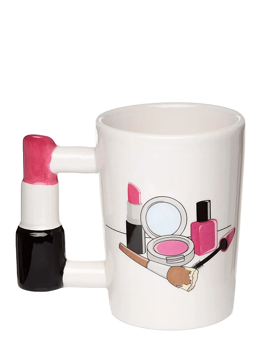 Puckator - Lipstick Ceramic Shaped Handle Mug - tassen & becher - white - 2