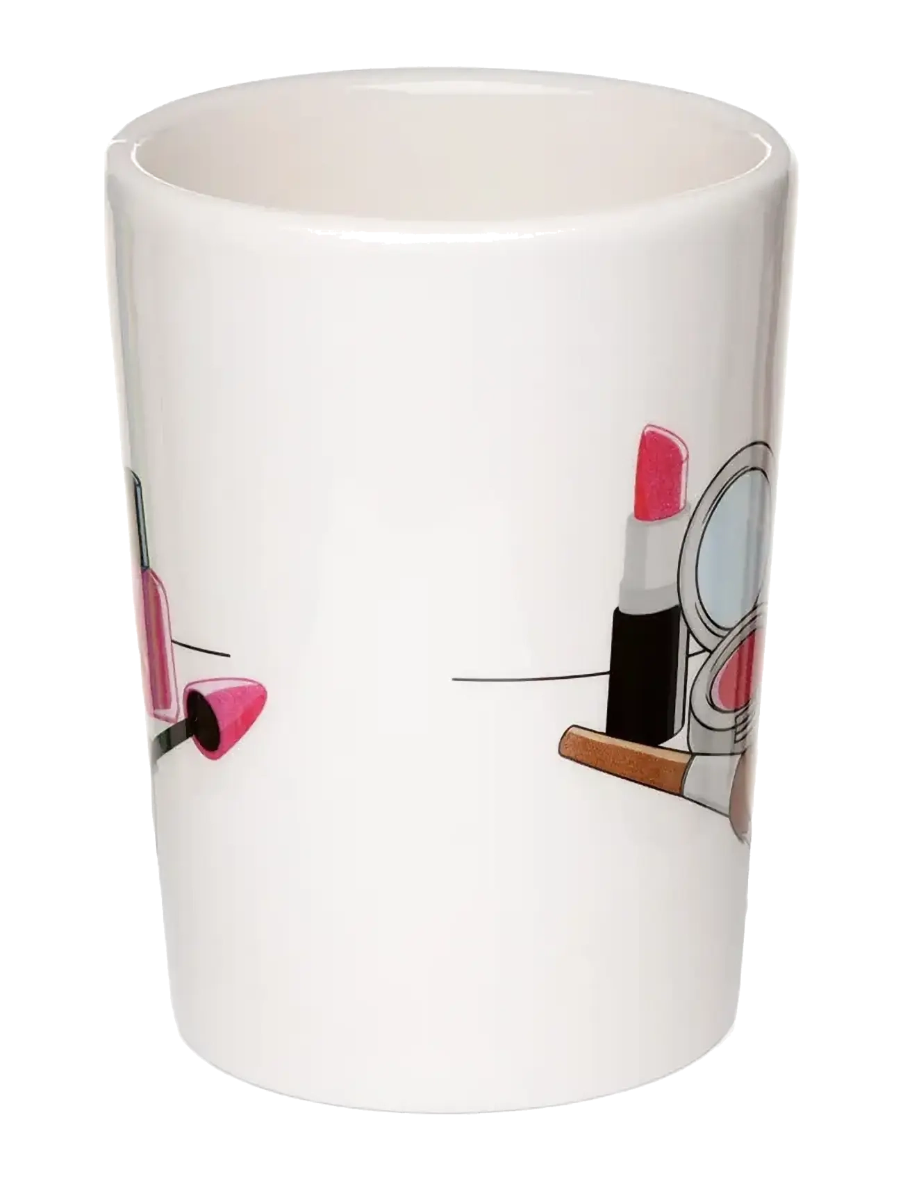 Puckator - Lipstick Ceramic Shaped Handle Mug - tassen & becher - white - 3