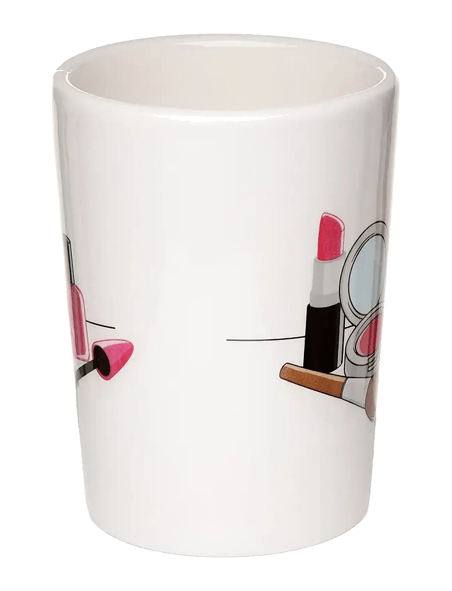 Puckator - Lipstick Ceramic Shaped Handle Mug - tassen & becher - white - 3