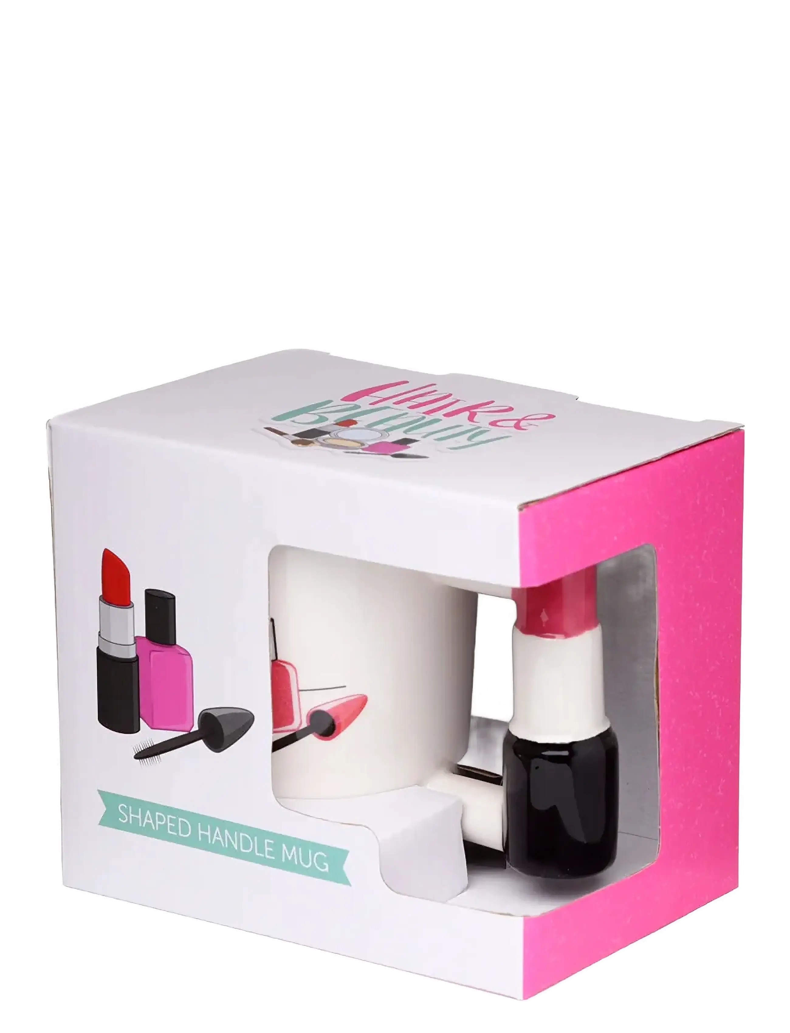 Puckator - Lipstick Ceramic Shaped Handle Mug - tassen & becher - white - 4