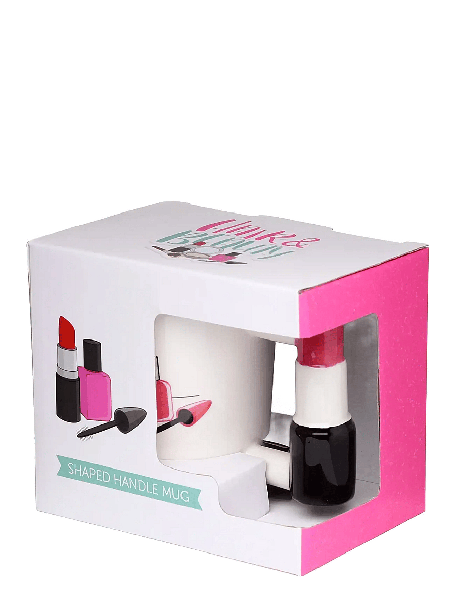 Puckator - Lipstick Ceramic Shaped Handle Mug - tassen & becher - white - 4