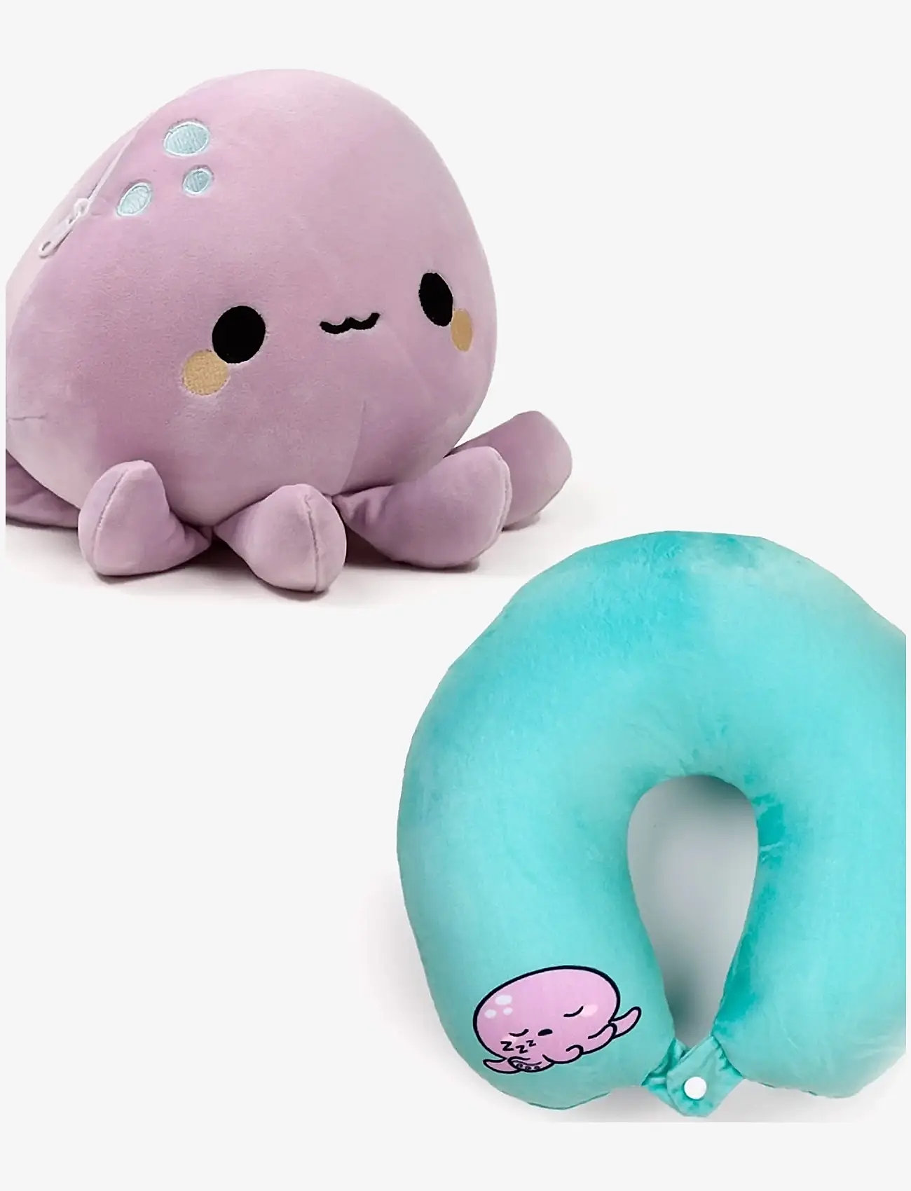 Puckator - Swapseazzz Adoramals Ocean Penguin 2-in-1 Plush Travel Pillow & Toy - sovetilbehør - light purple - 0