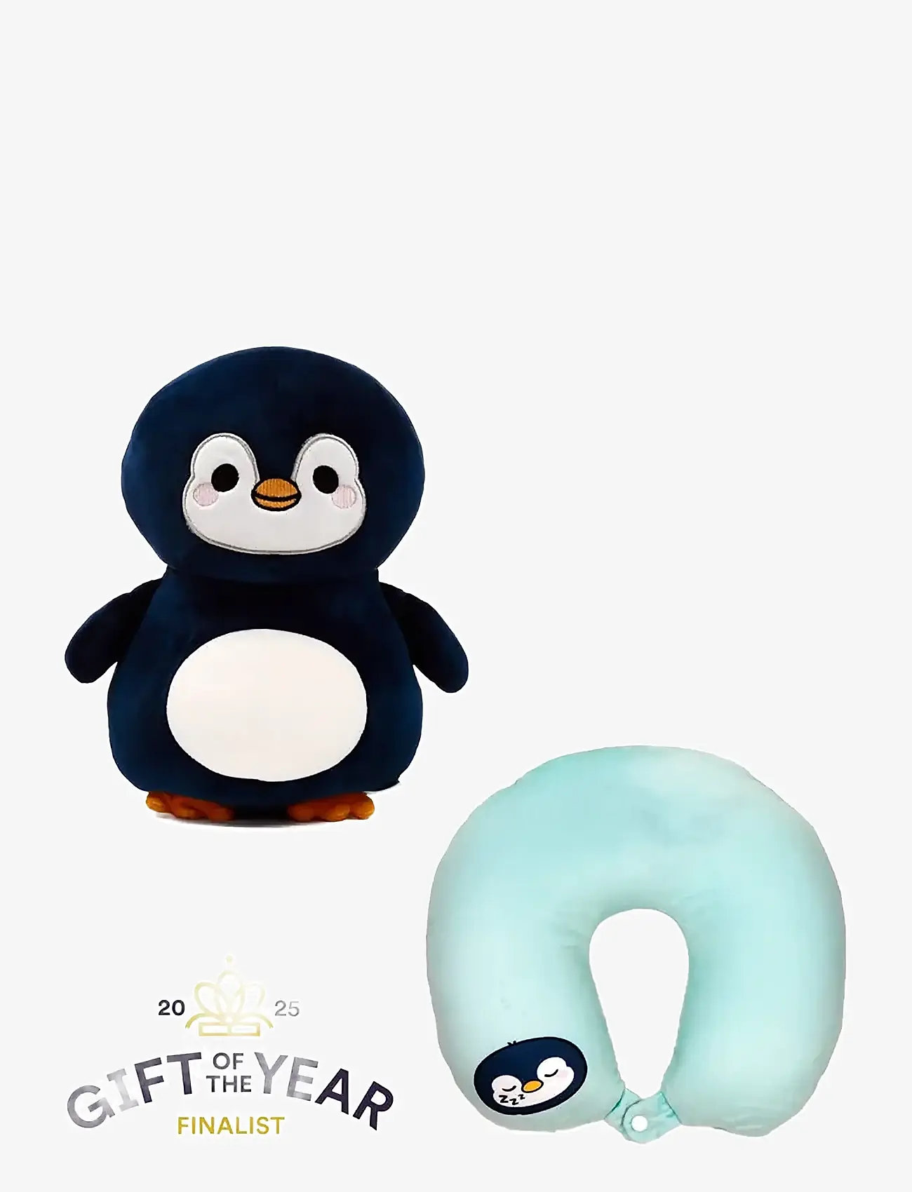Puckator - Swapseazzz Adoramals Ocean Penguin 2-in-1 Plush Travel Pillow & Toy - sleeping accessories - navy - 0