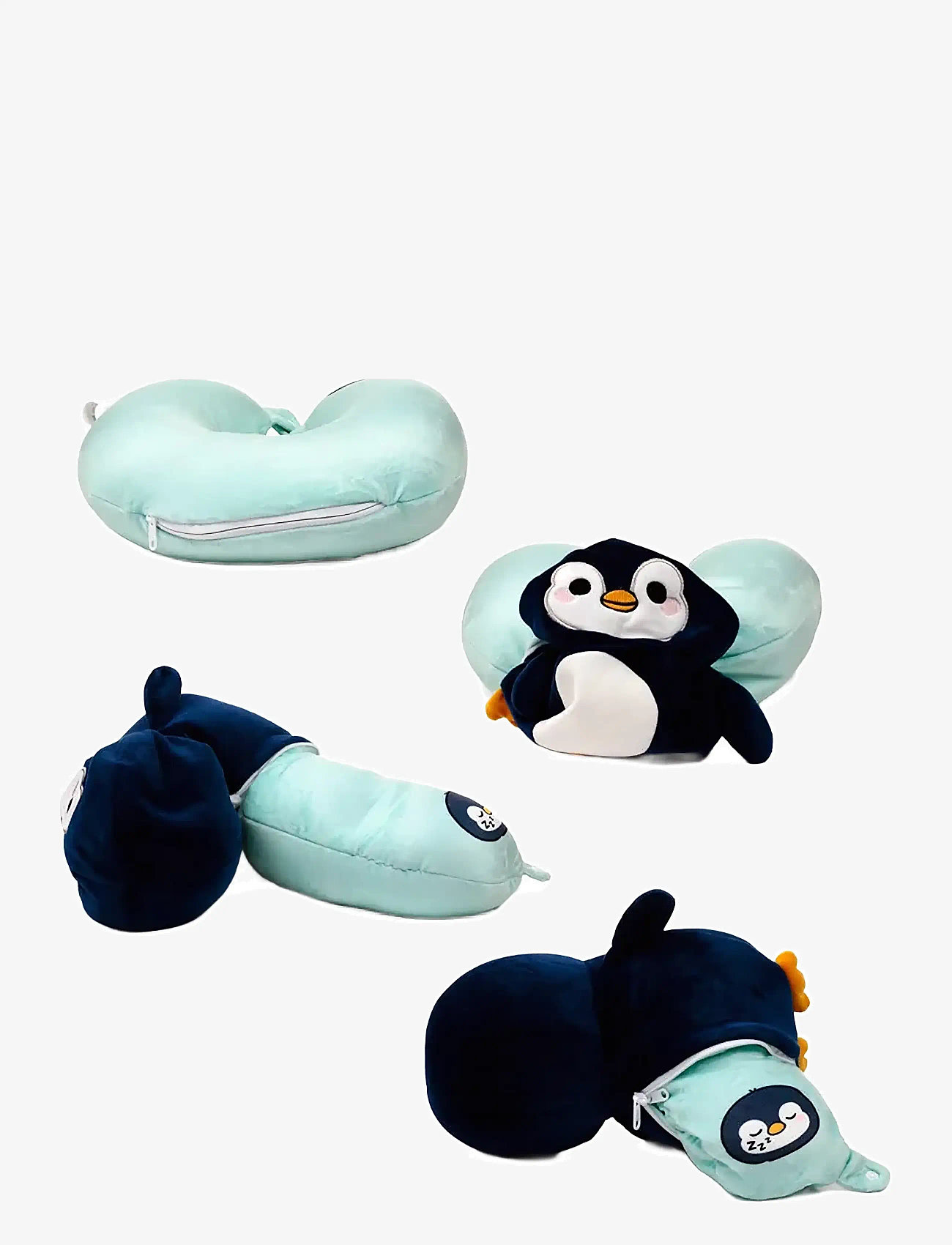 Puckator - Swapseazzz Adoramals Ocean Penguin 2-in-1 Plush Travel Pillow & Toy - sleeping accessories - navy - 1