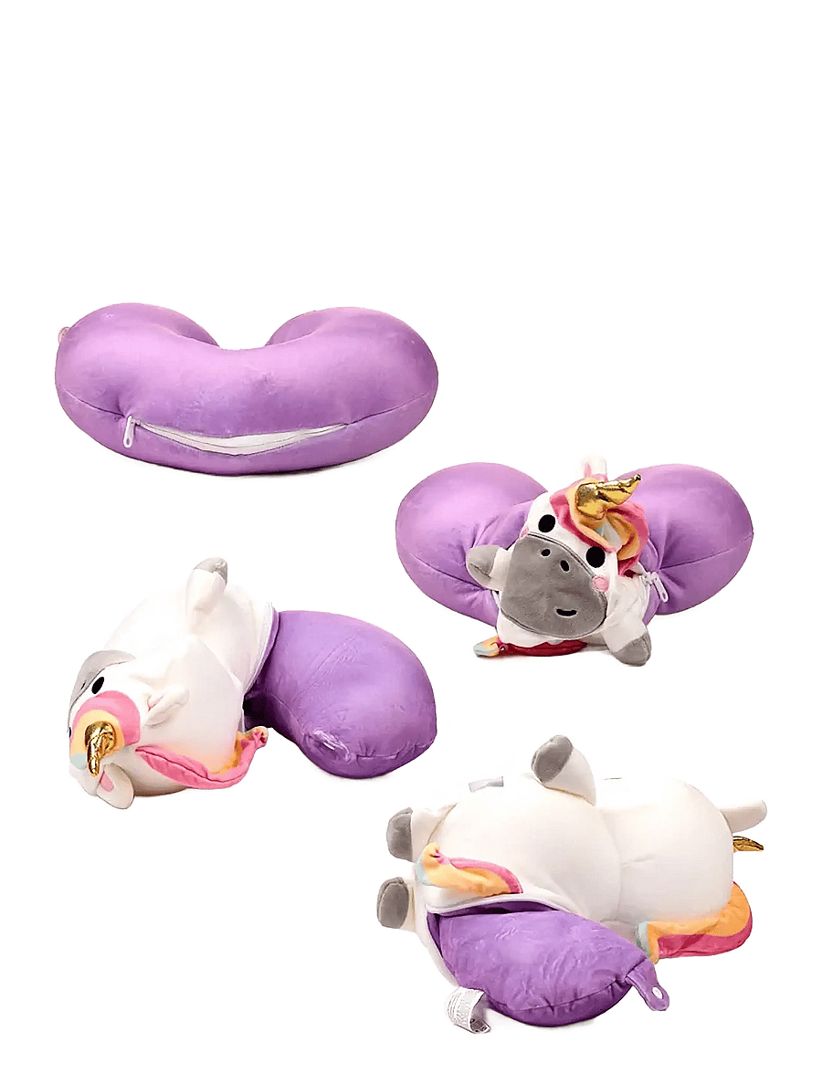 Puckator - Swapseazzz Adoracorns Unicorn 2-in-1 Plush Travel Pillow & Toy - accessoires pour dormir - white - 1