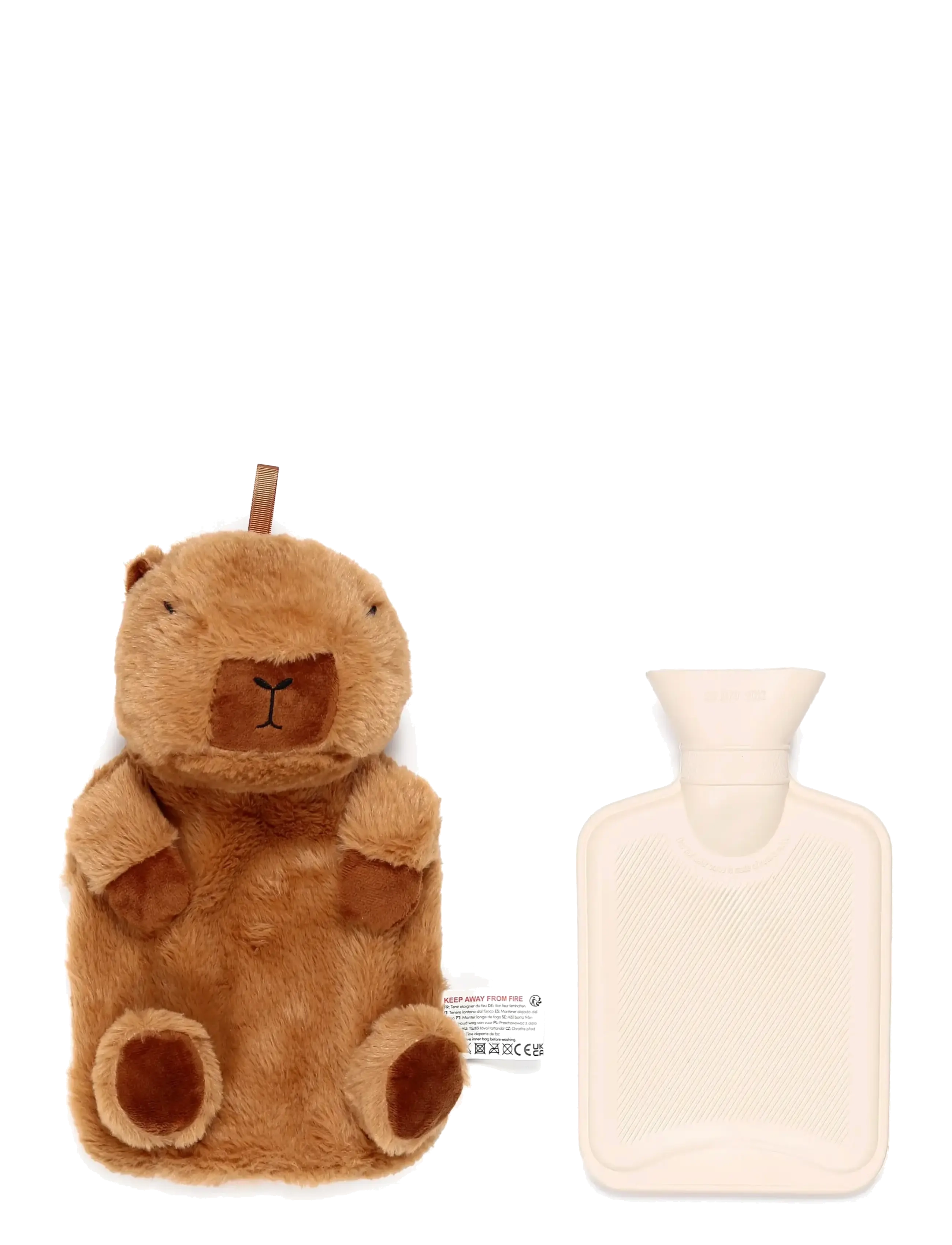 Puckator - Teddy Bear Microwavable Plush Lavender Heat Pack - water bottle accessories - beige - 3
