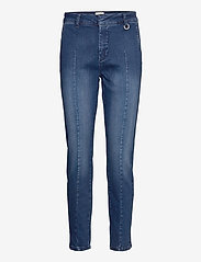 Pulz Jeans - PZCLARA Jeans - aptempti džinsai - dark blue denim - 0