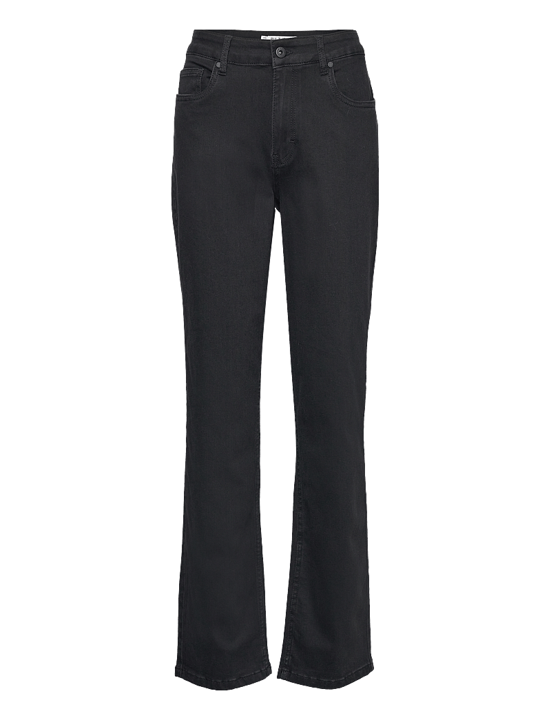 Pulz Jeans - PZEMMA HW JEANS MEDIUM STRAIGH - straight jeans - black denim - 0