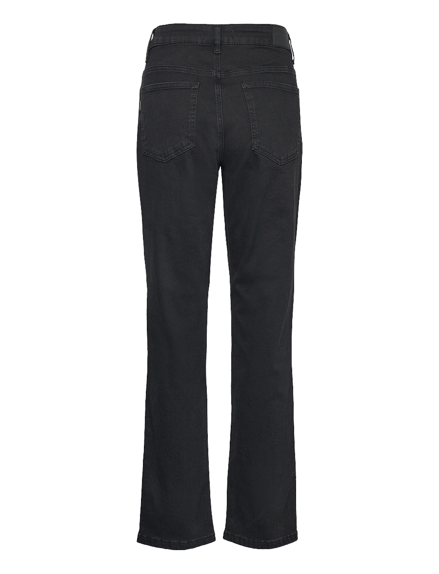 Pulz Jeans - PZEMMA HW JEANS MEDIUM STRAIGH - straight jeans - black denim - 1