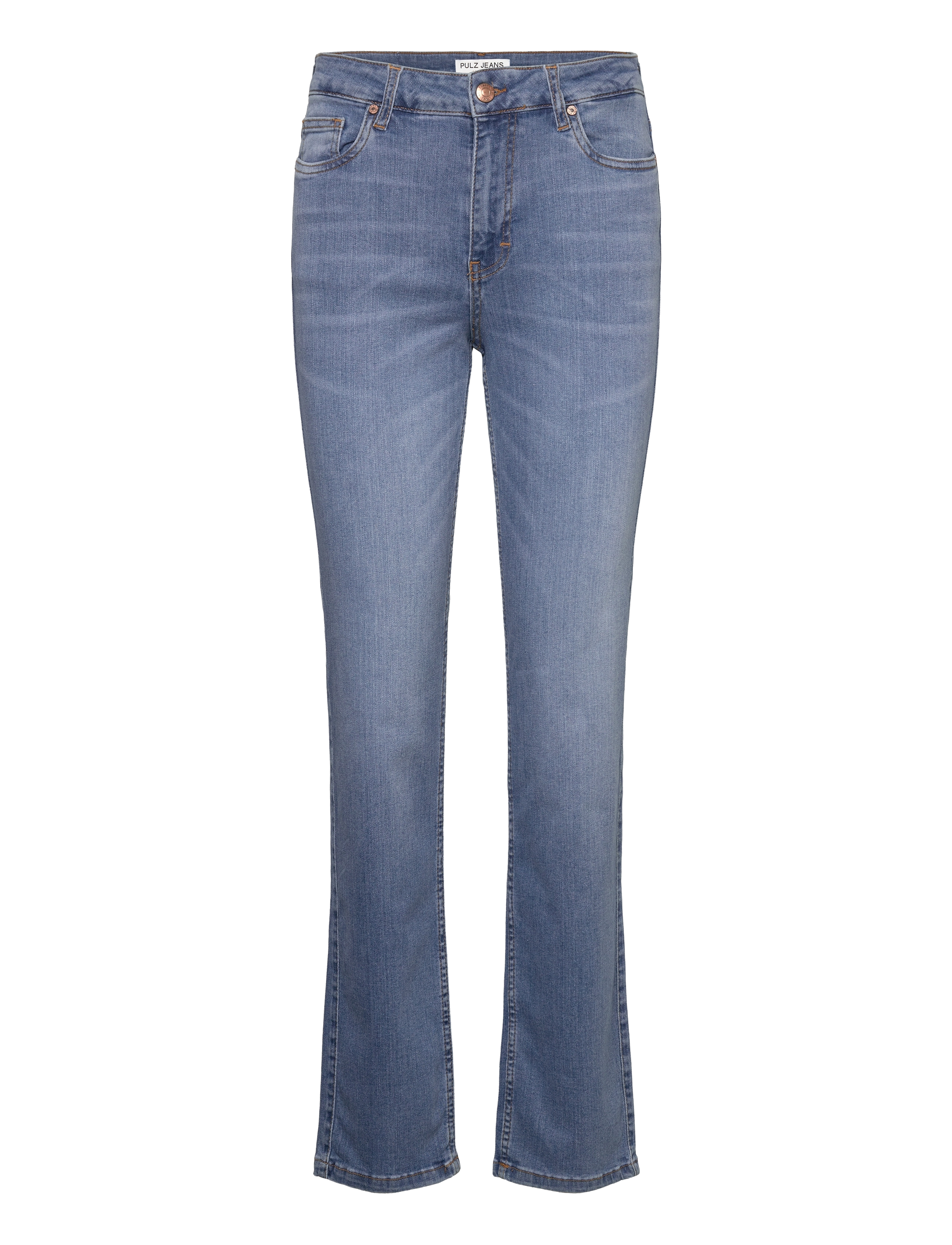 Pulz Jeans - PZEMMA HW JEANS MEDIUM STRAIGH - straight jeans - medium blue denim - 0