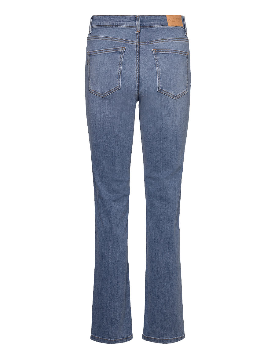 Pulz Jeans - PZEMMA HW JEANS MEDIUM STRAIGH - straight jeans - medium blue denim - 1