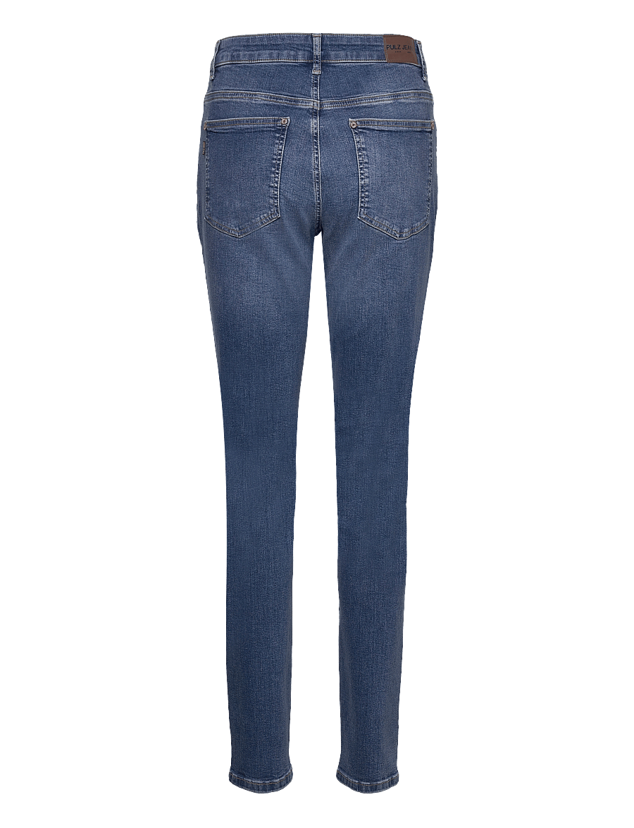 Pulz Jeans - PZJOY HW Jeans Skinny Leg - siaurėjantys džinsai - medium blue denim - 1