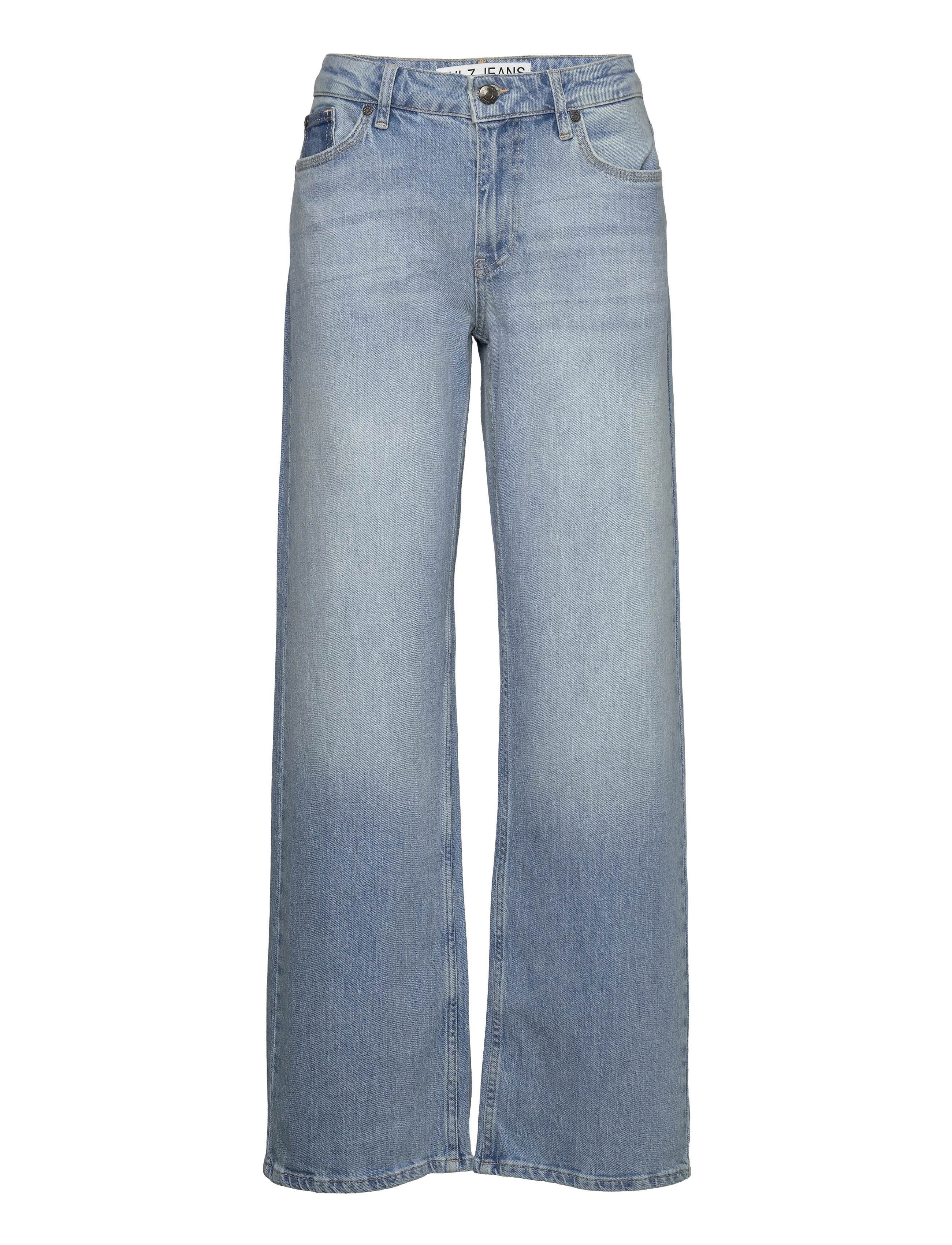 Pulz Jeans PZVEGA UHW Jeans Wide Leg - Jeans - LIGHT BLUE DENIM / blue