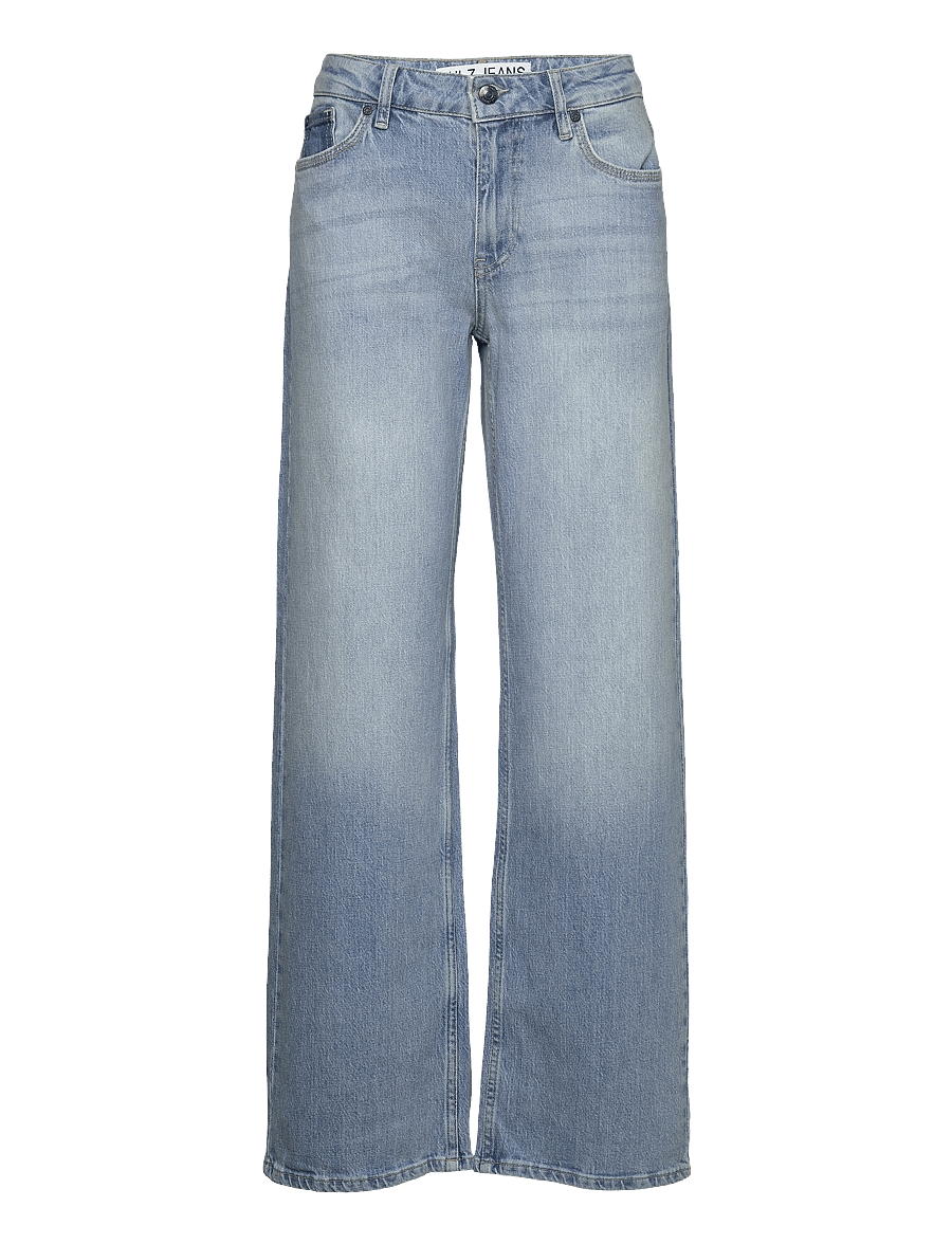 Pulz Jeans - PZVEGA UHW Jeans Wide Leg - hosen mit weitem bein - light blue denim - 0